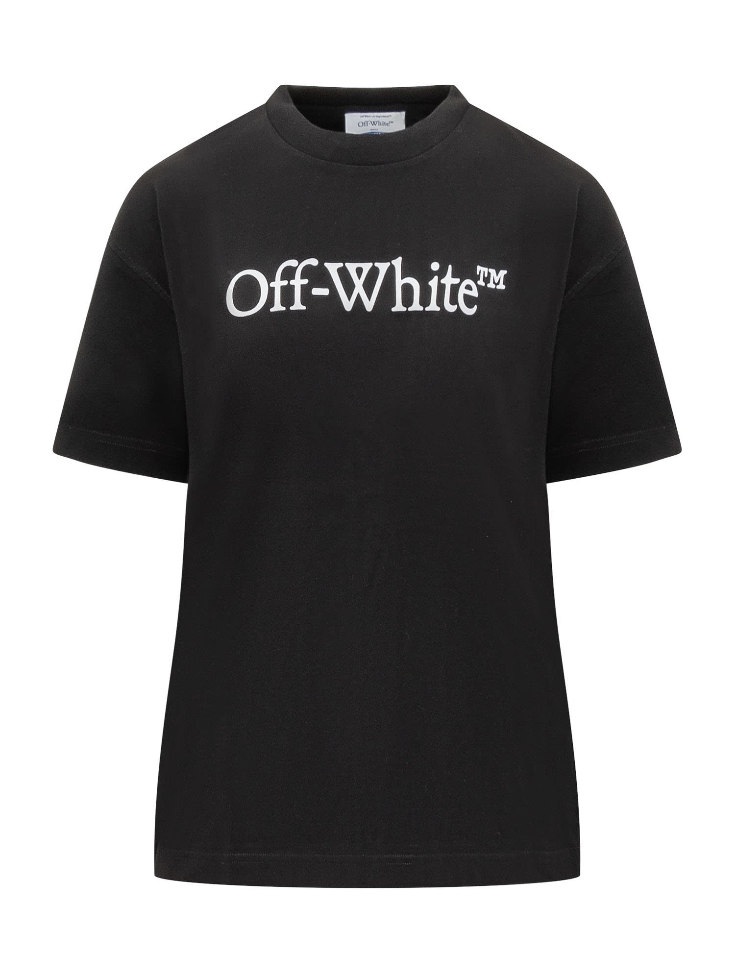 Shop Off-white Big Logo T-shirt In Black White