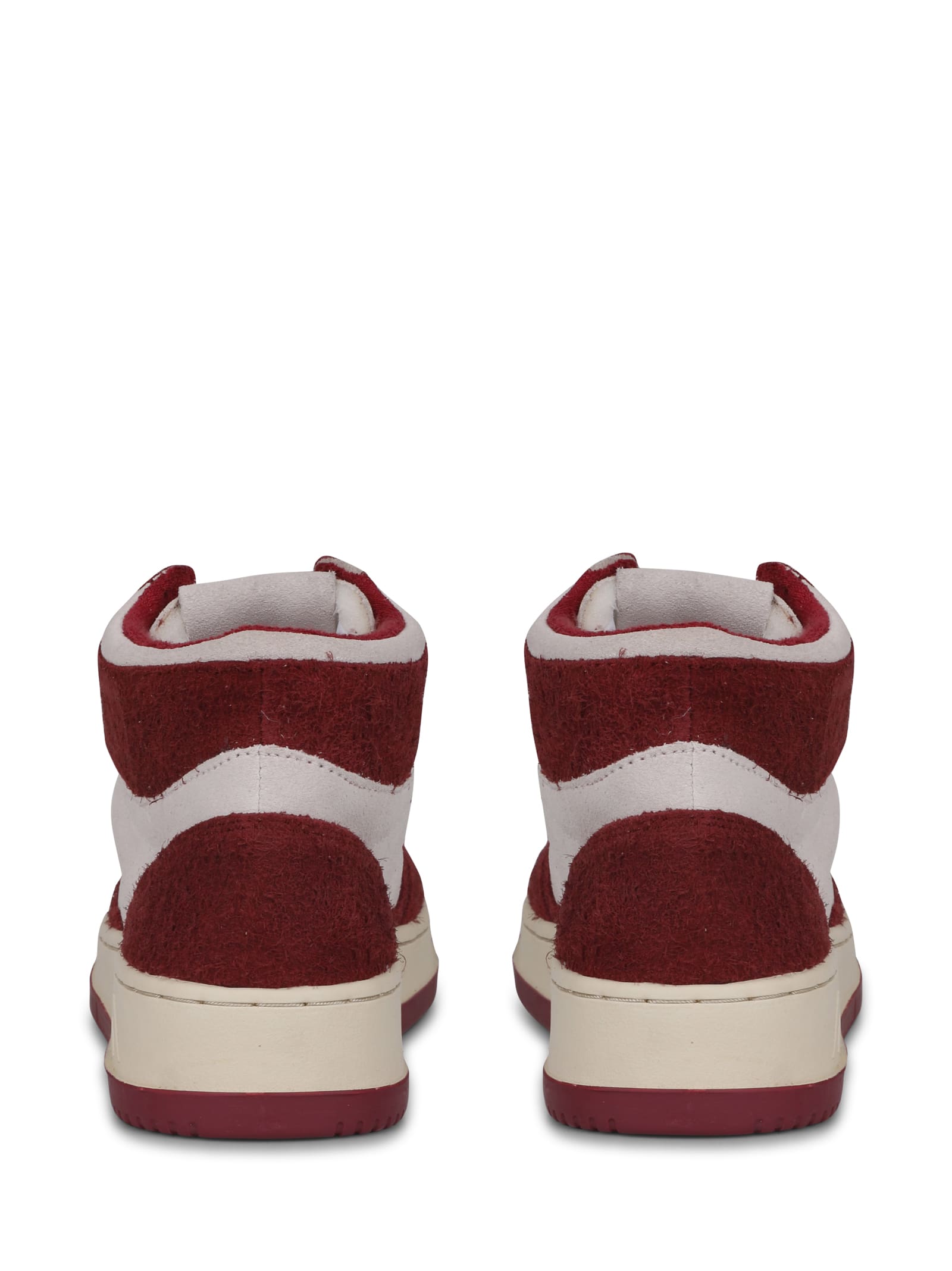 Shop Autry Medalist Mid Sneakers In Hair-effect Suede