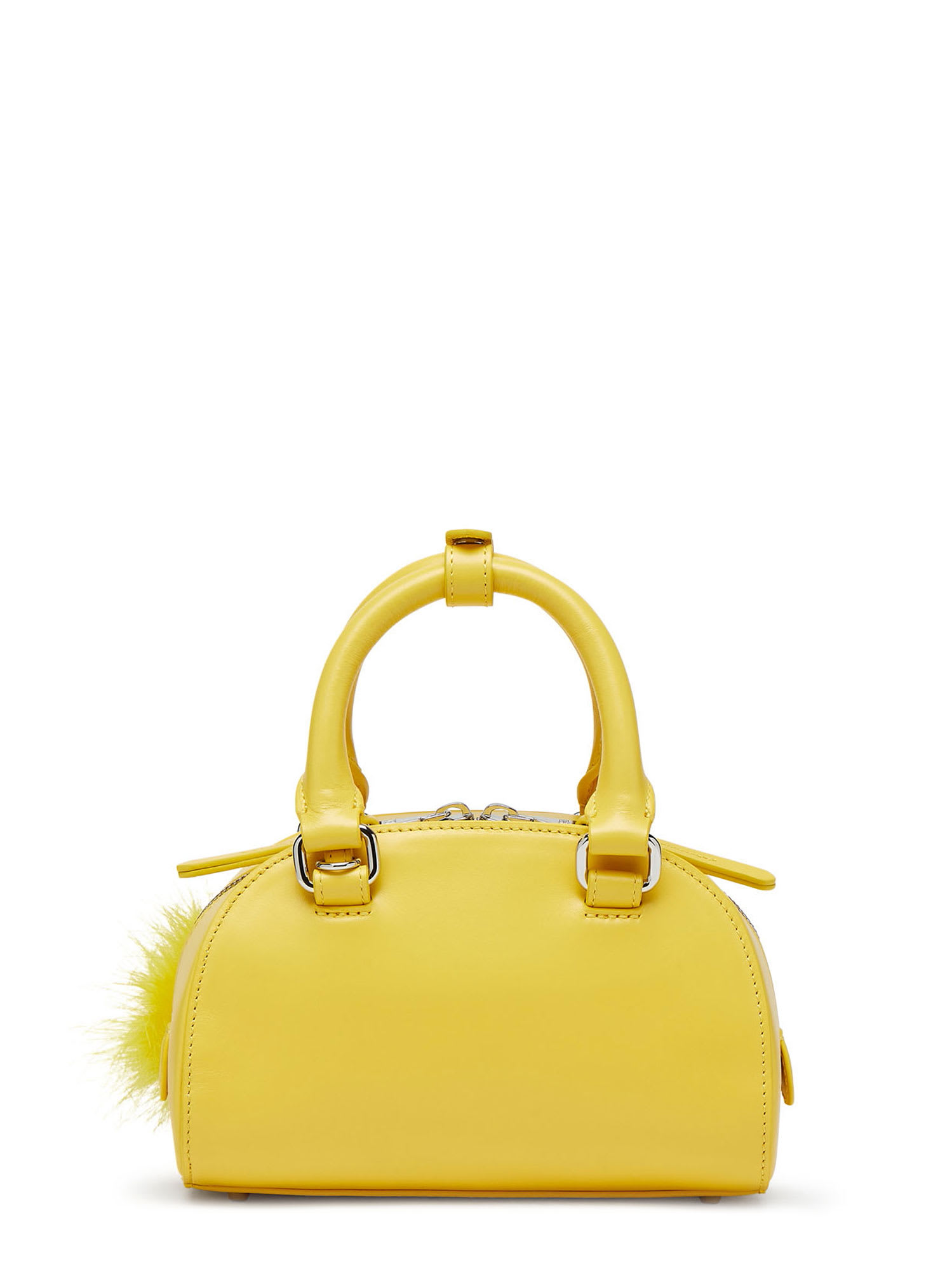 Diesel Women 1dr Dome Leather Shoulder Bag In Yellow