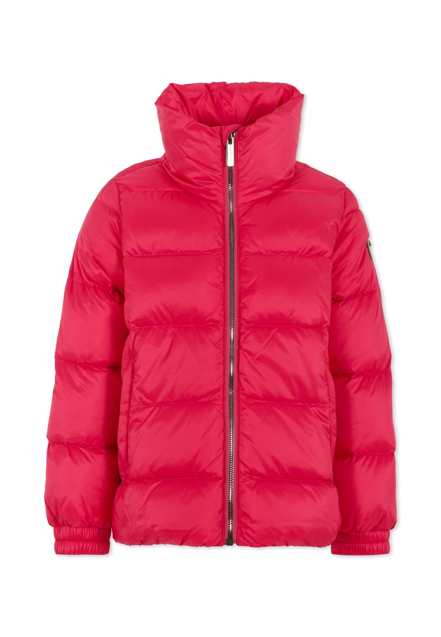 Colmar Quilted High-neck Jacket In Pink