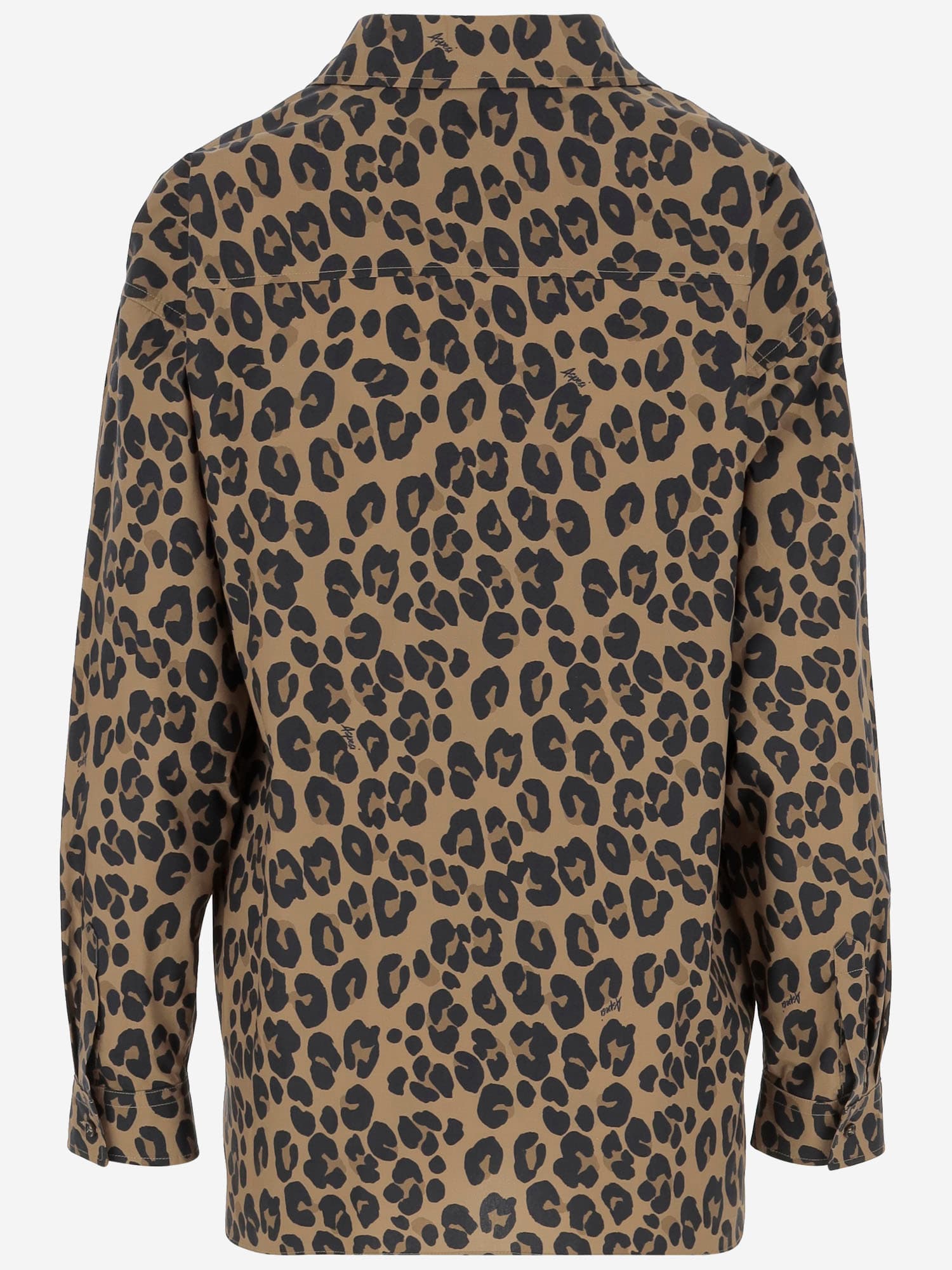 Aspesi Cotton Shirt With Leo Pattern In Spotted