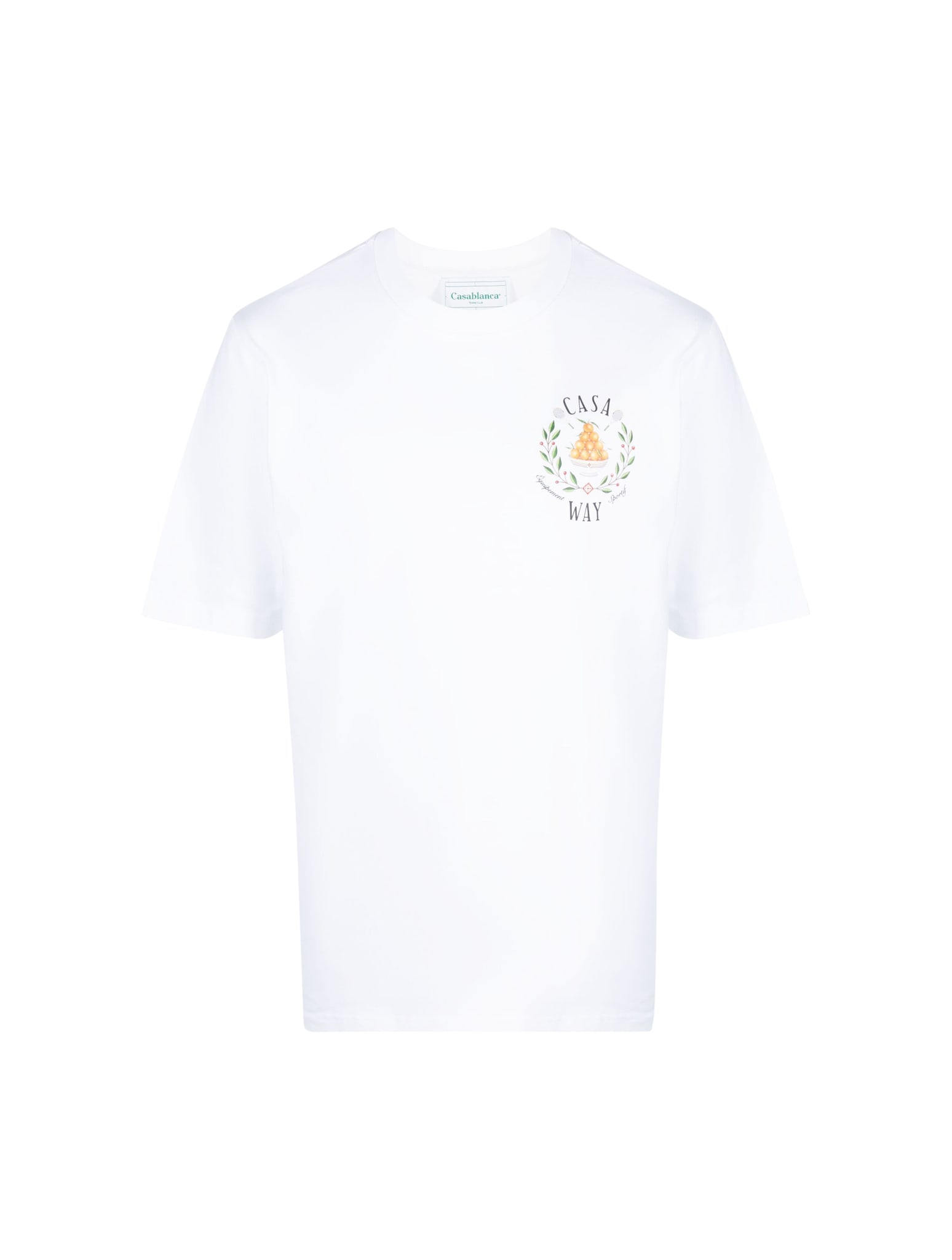Shop Casablanca Casa Way Printed T-shirt In White Casa Way