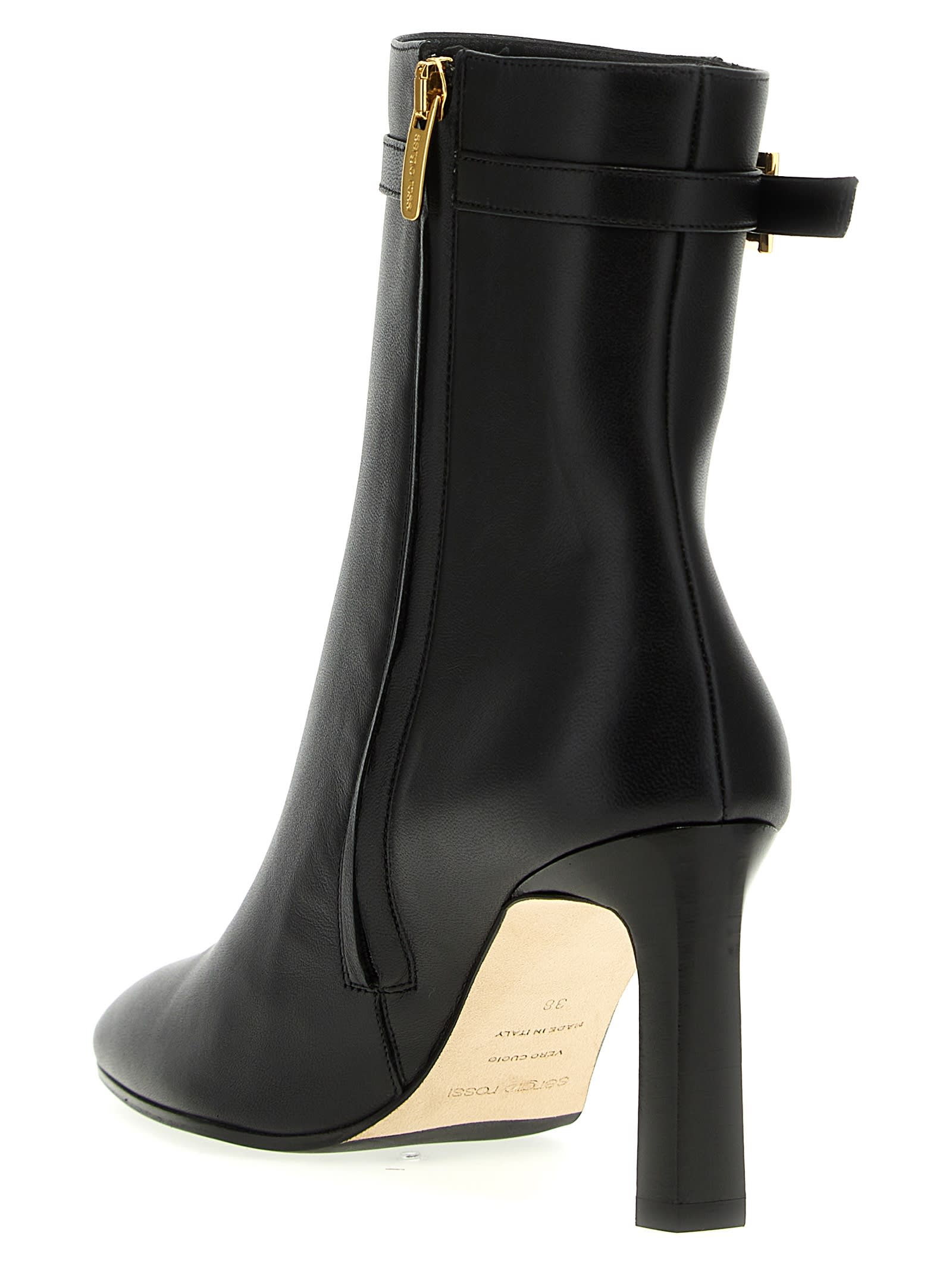 Shop Sergio Rossi Nora Ankle Boots In Black