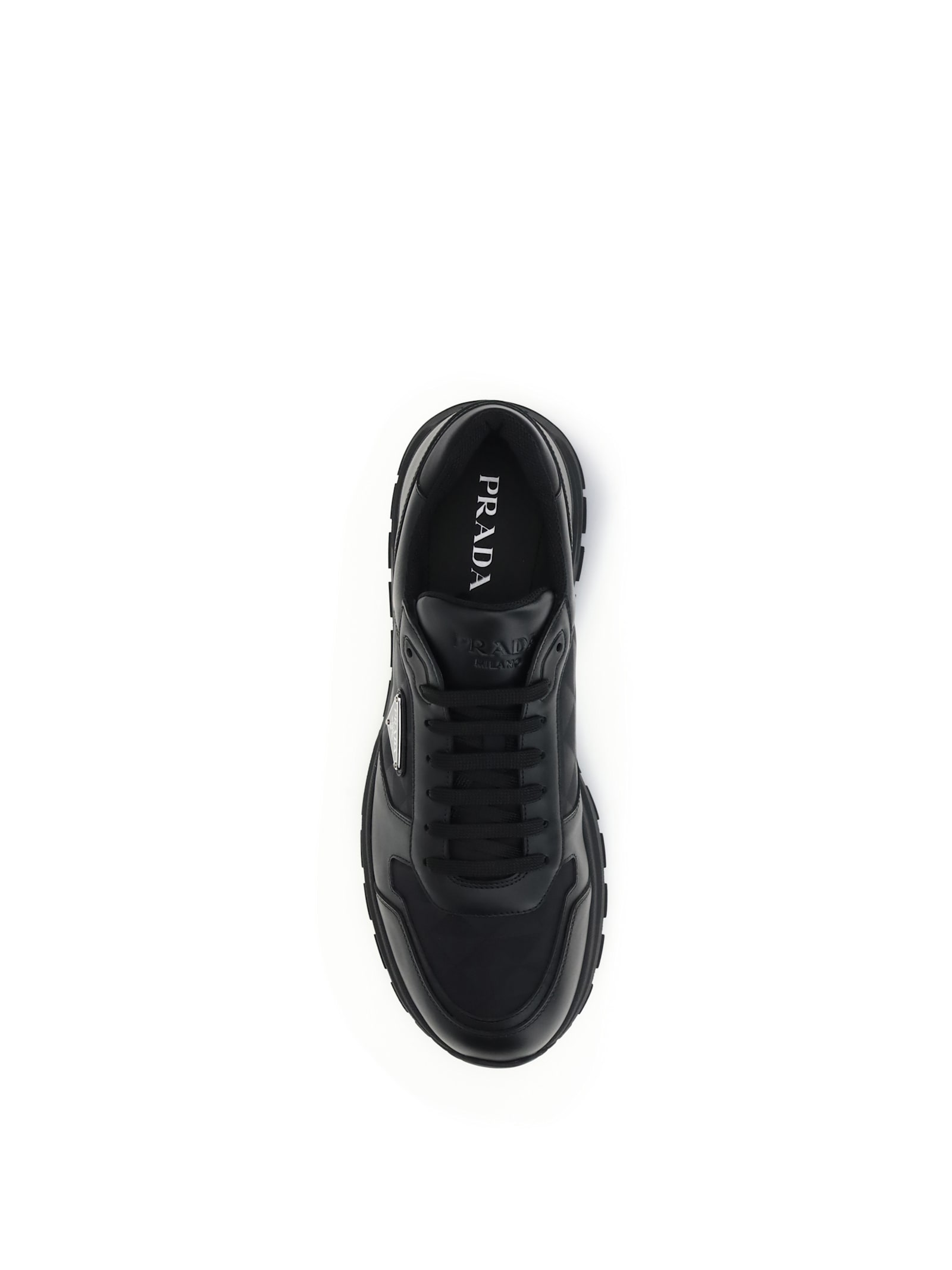 Prada Sneakers Prax 2.0 In Black Fabric And Mesh In Black