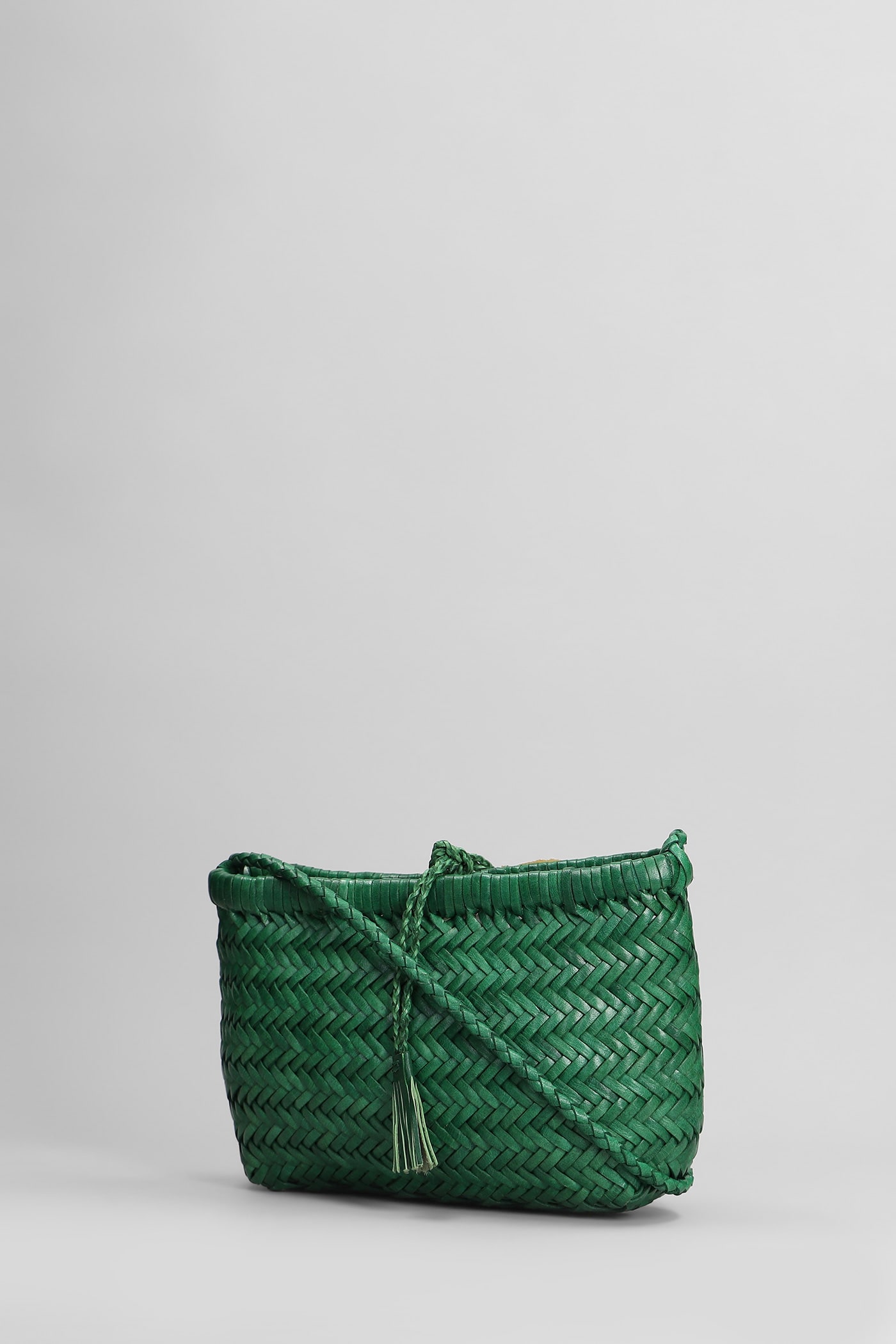 Dragon Diffusion Minsu Mini Basket Hand Bag In Green Leather In Green
