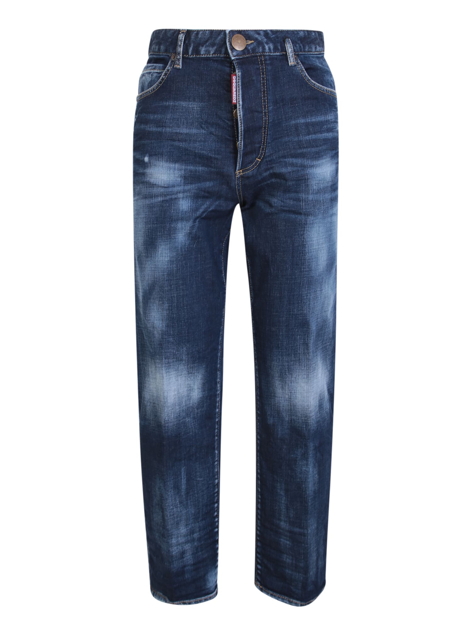 Shop Dsquared2 Boston Jeans In Blue