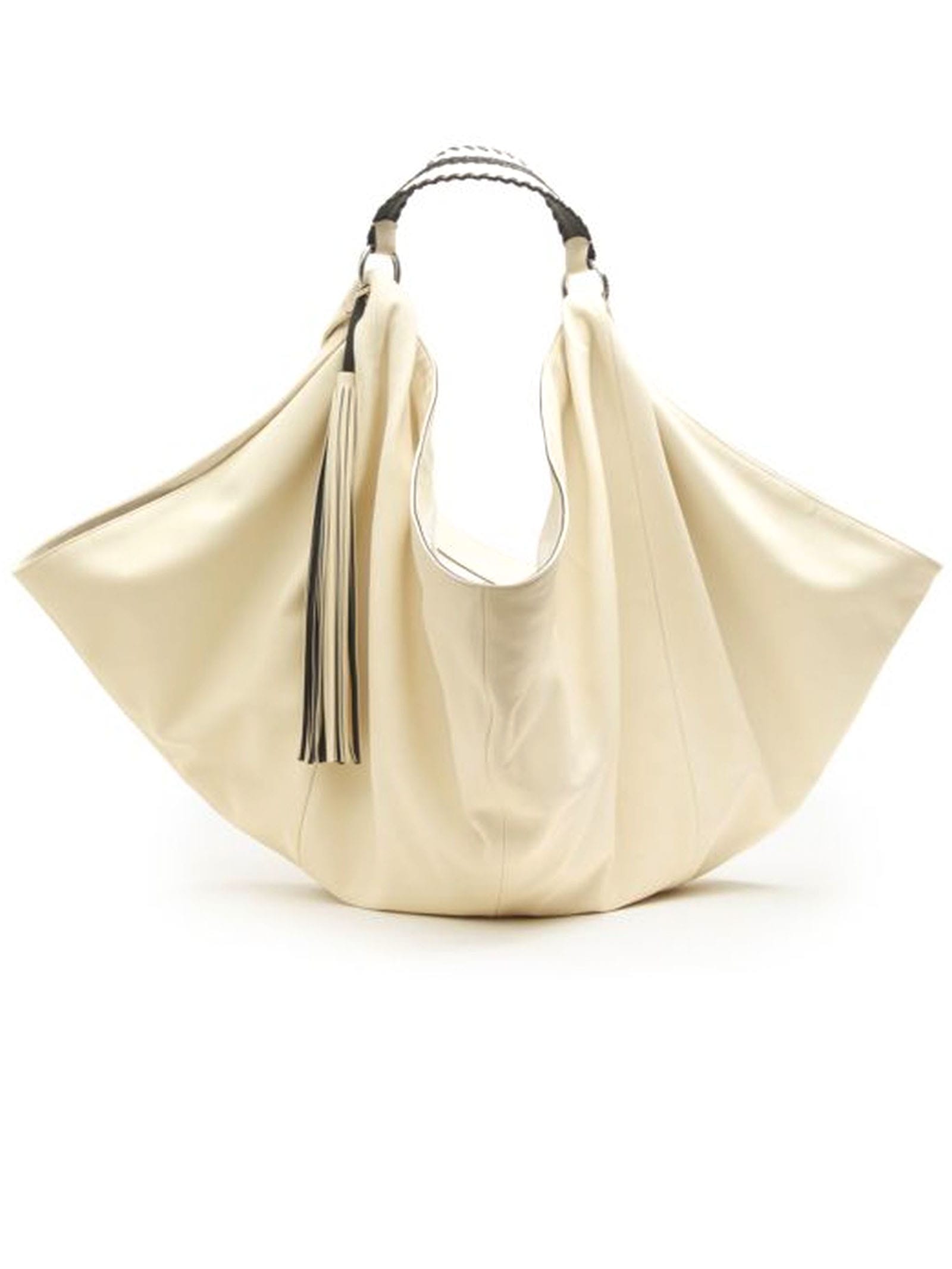 Ash Ivory Leather Mandy Handbag