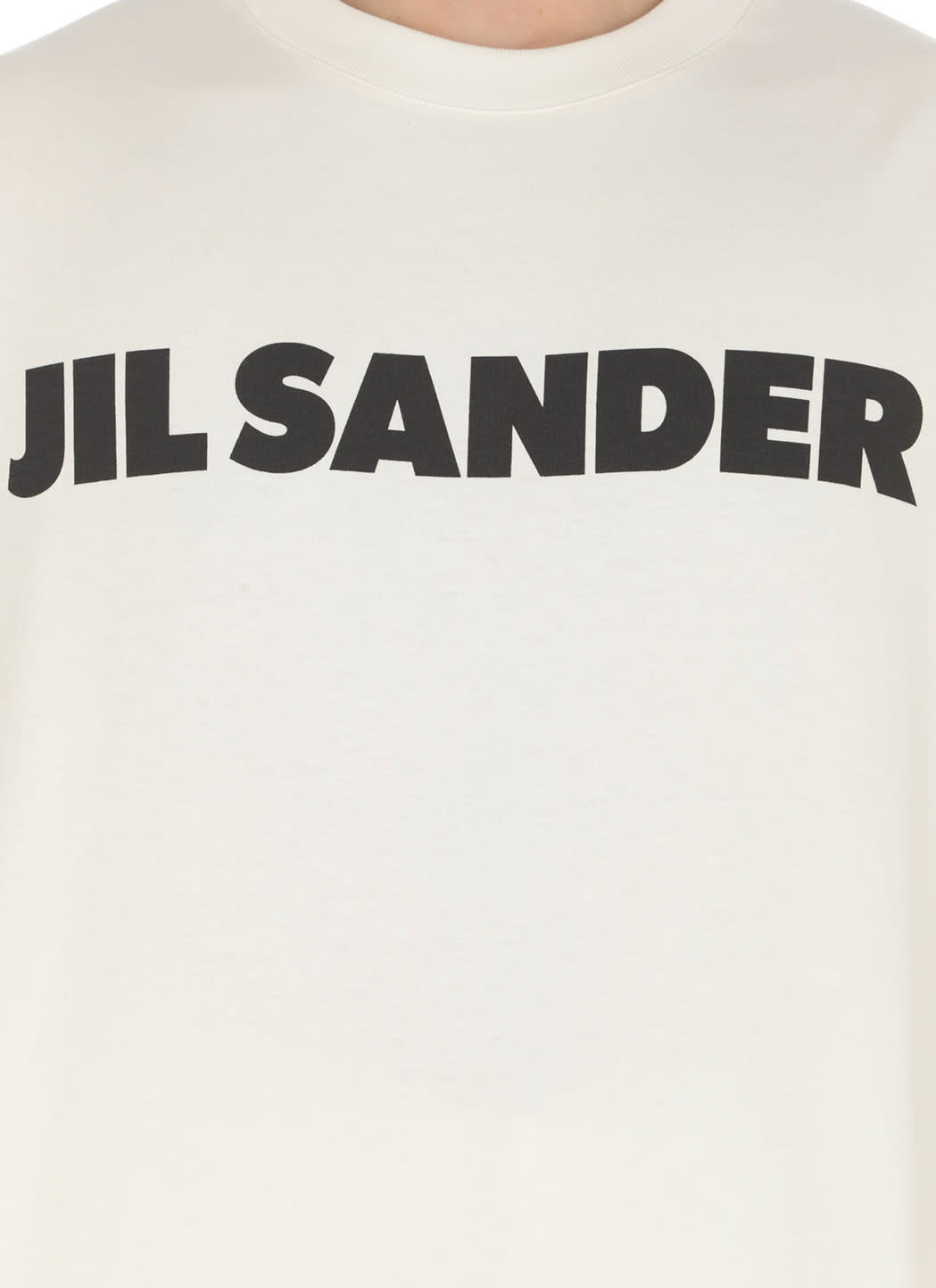 Shop Jil Sander T-shirt With Logo In Ivory