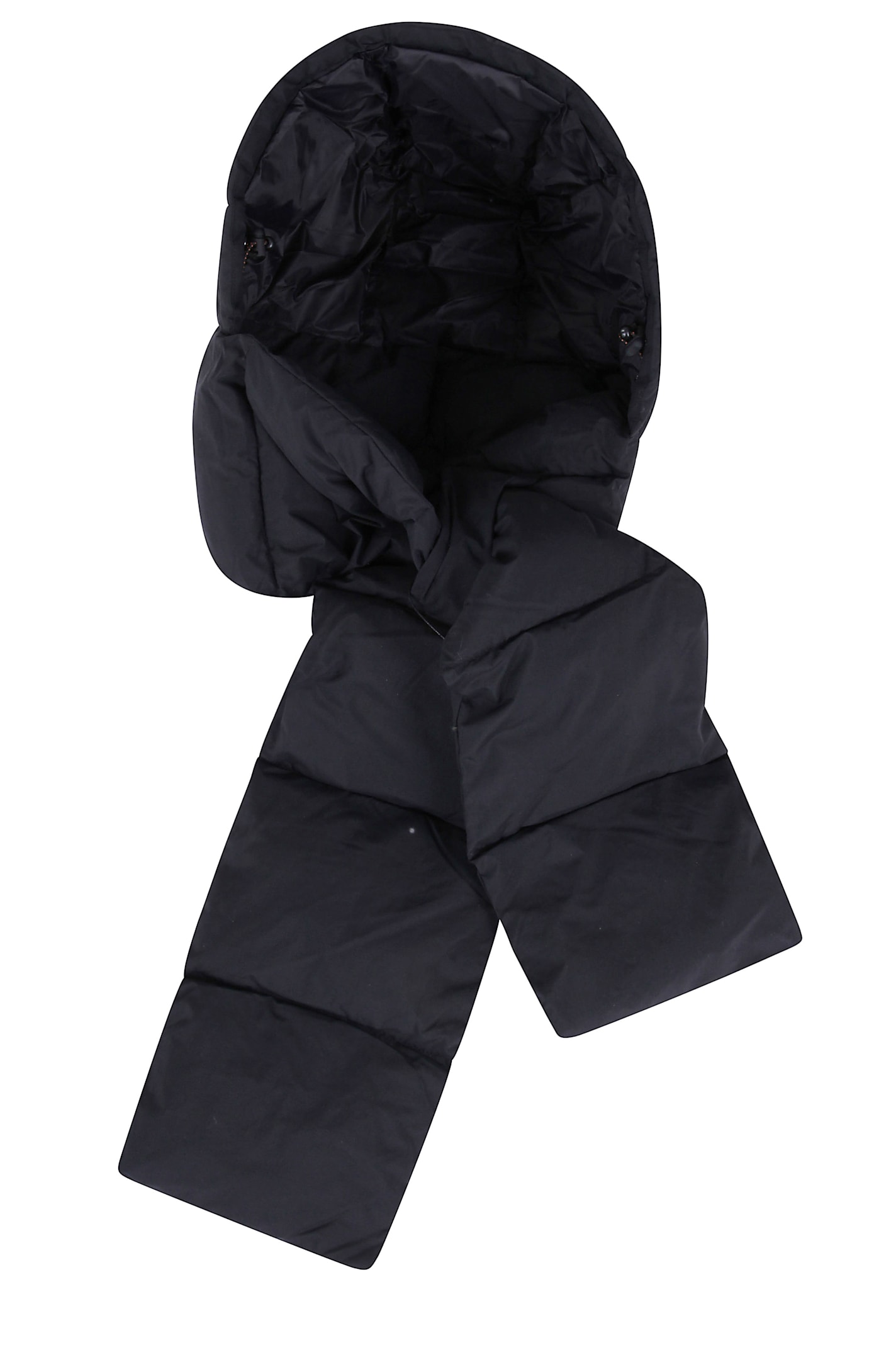 Save The Duck Padded Hooded Scarf In Brown