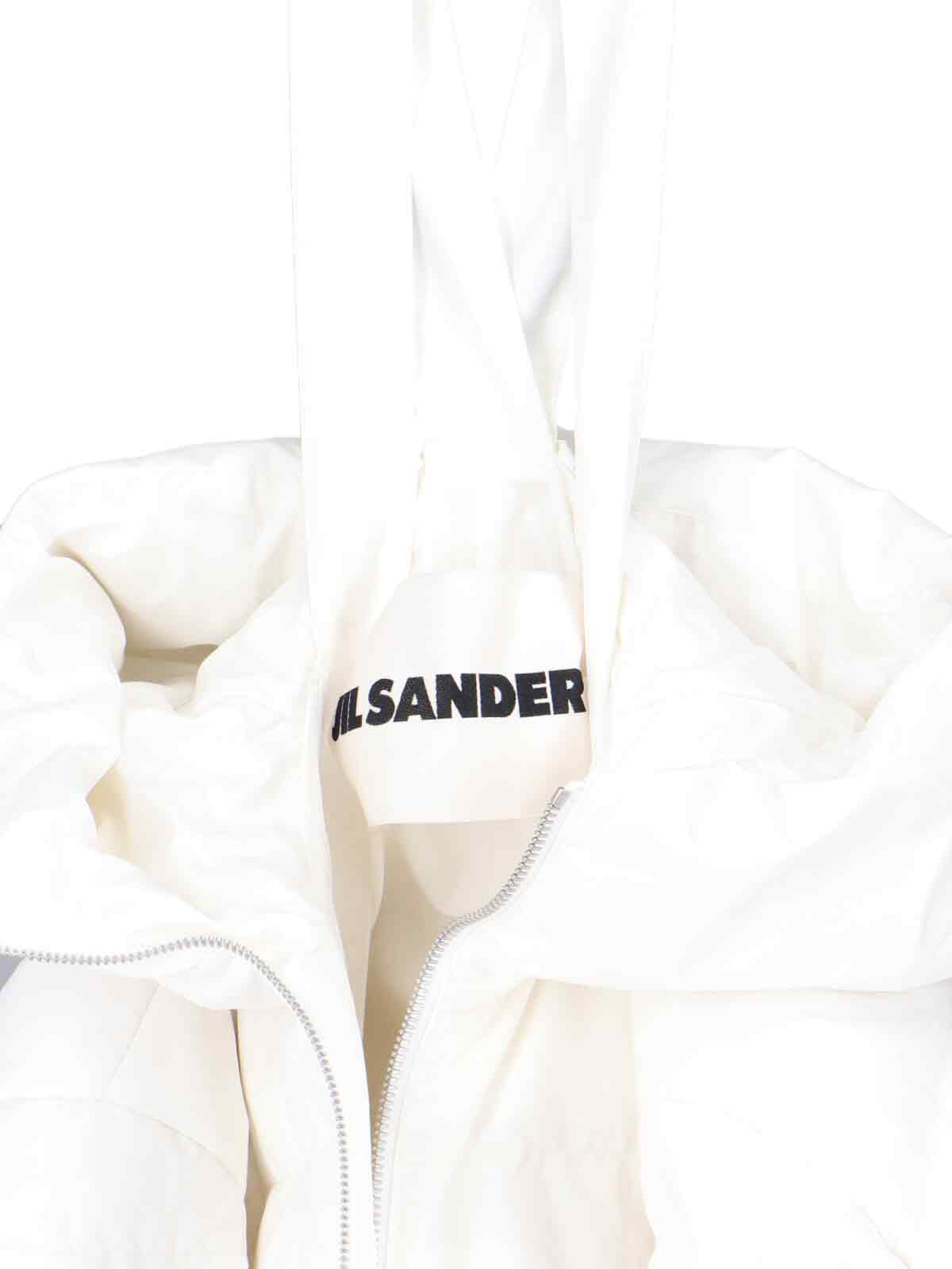 Shop Jil Sander Hooded Down Jacket In White