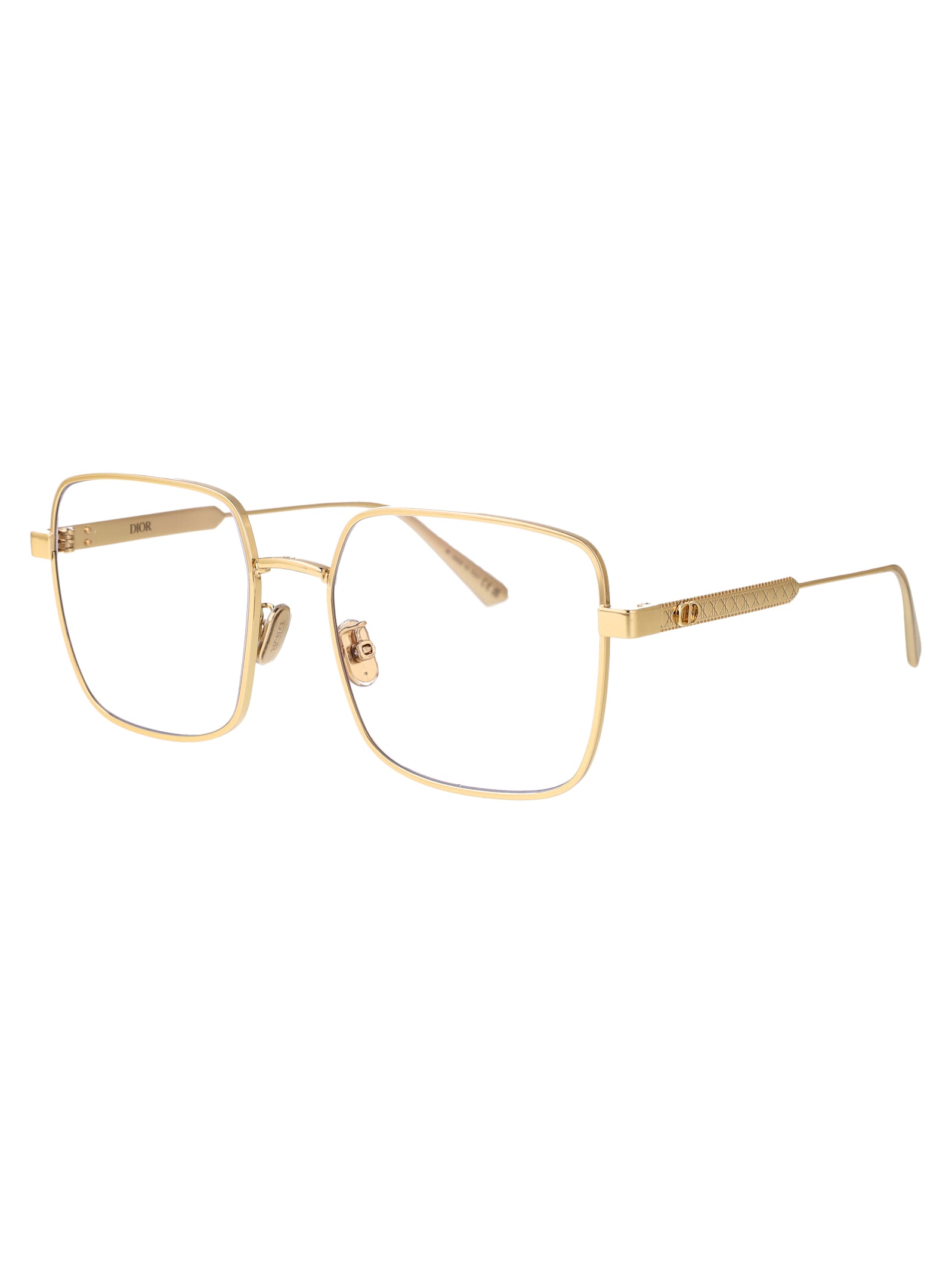 Shop Dior Cannageo Sunglasses In Gold