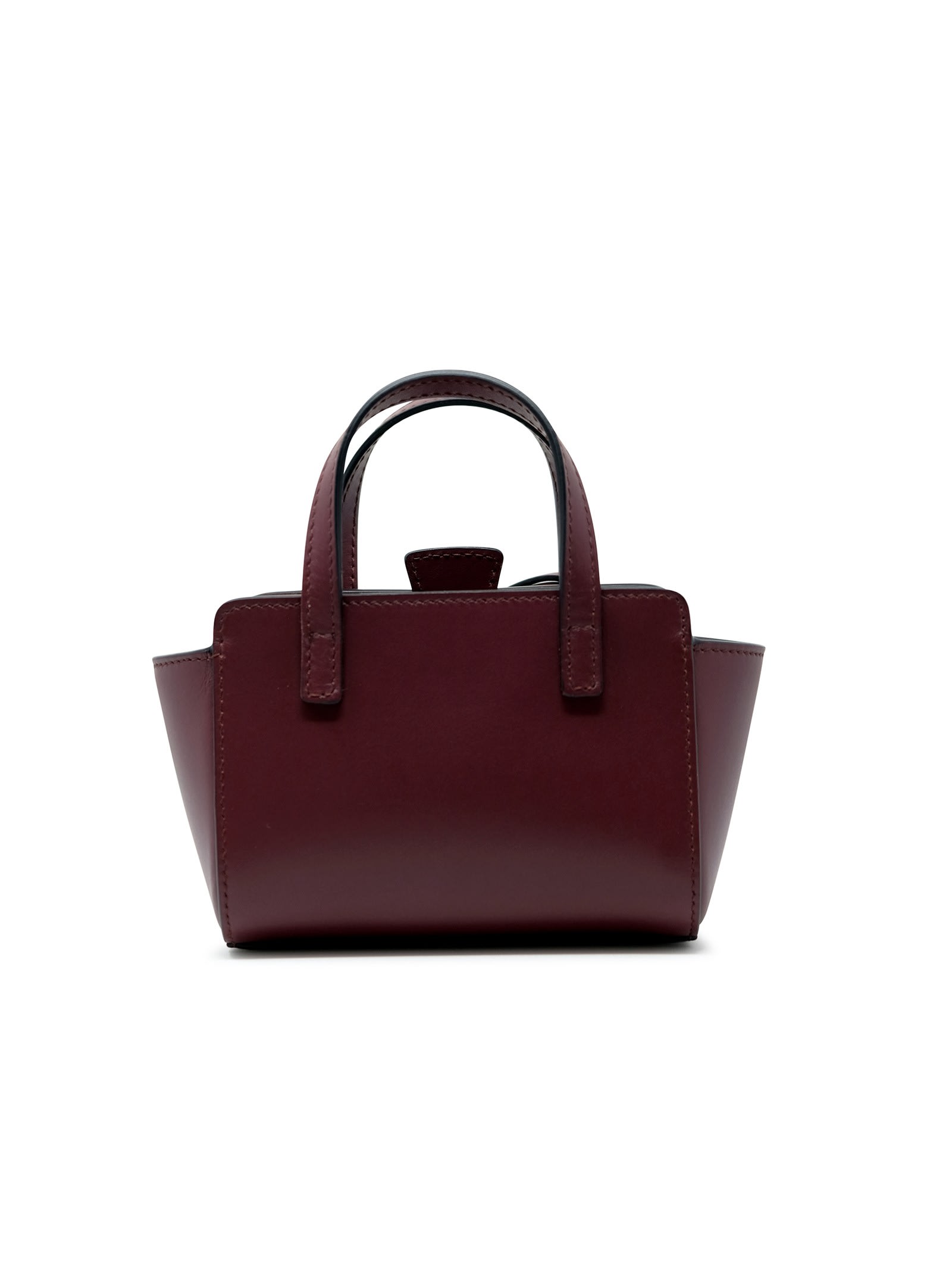 Hidesins Fl14tr6904 Flap Xs Premiere Wine Leather Handbag In Burgundy