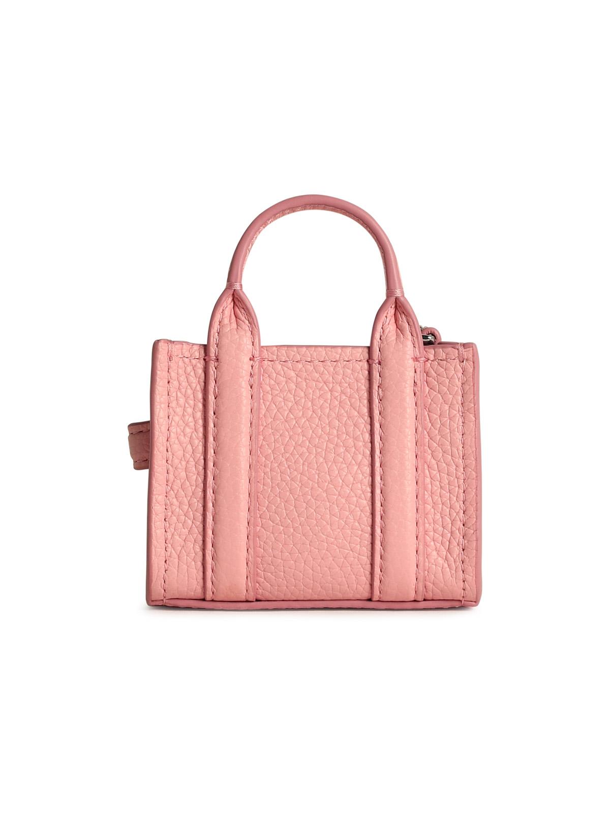 Marc Jacobs Nano Tote Pink Leather Charm In Pink