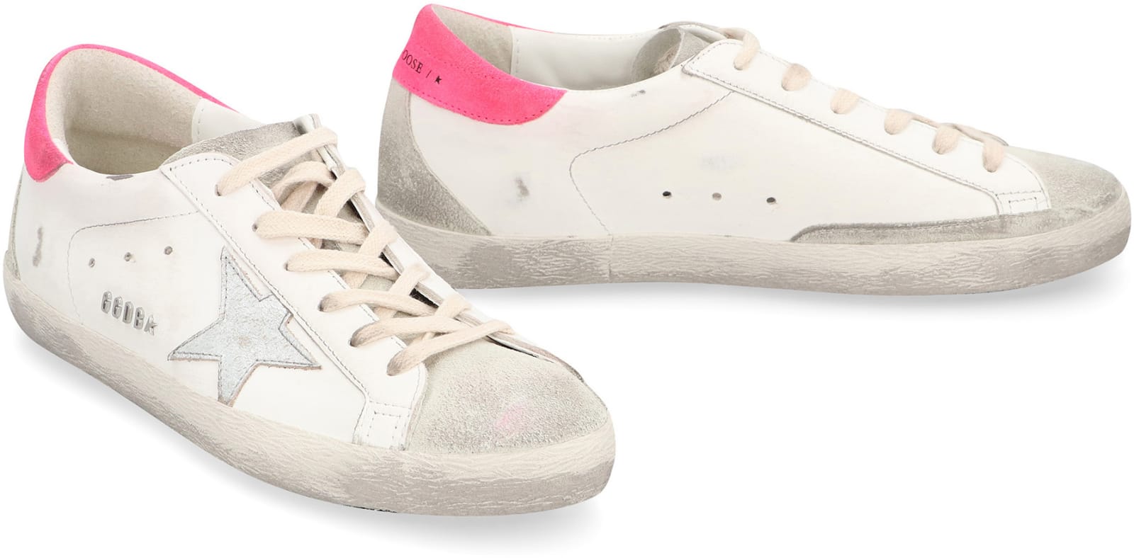 Shop Golden Goose Super-star Leather Low-top Sneakers