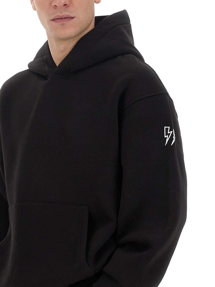 Shop Neil Barrett Sweatshirt With Logo In Black