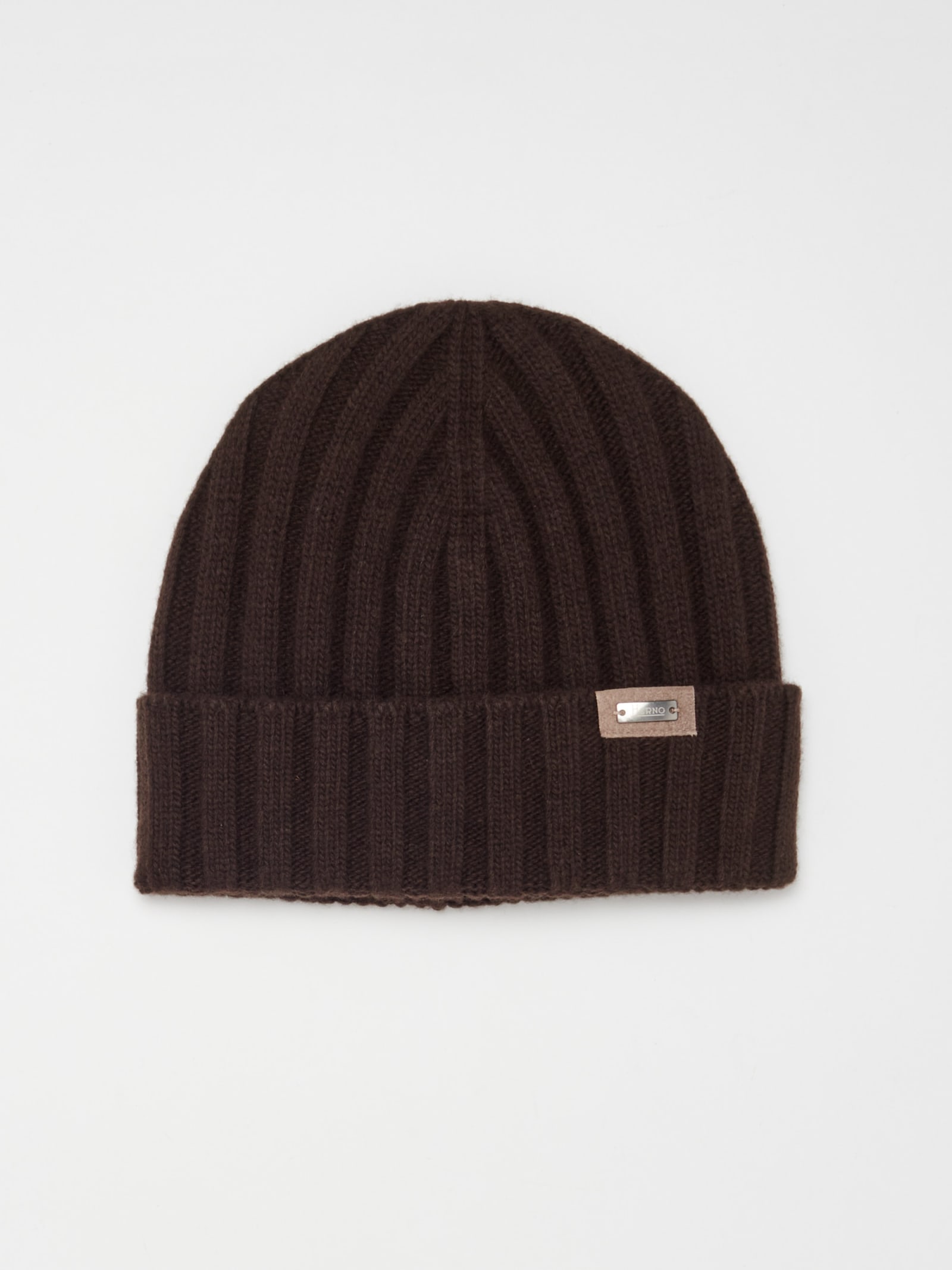 Herno Wool Cashmere Beanie Beanie In Marrone