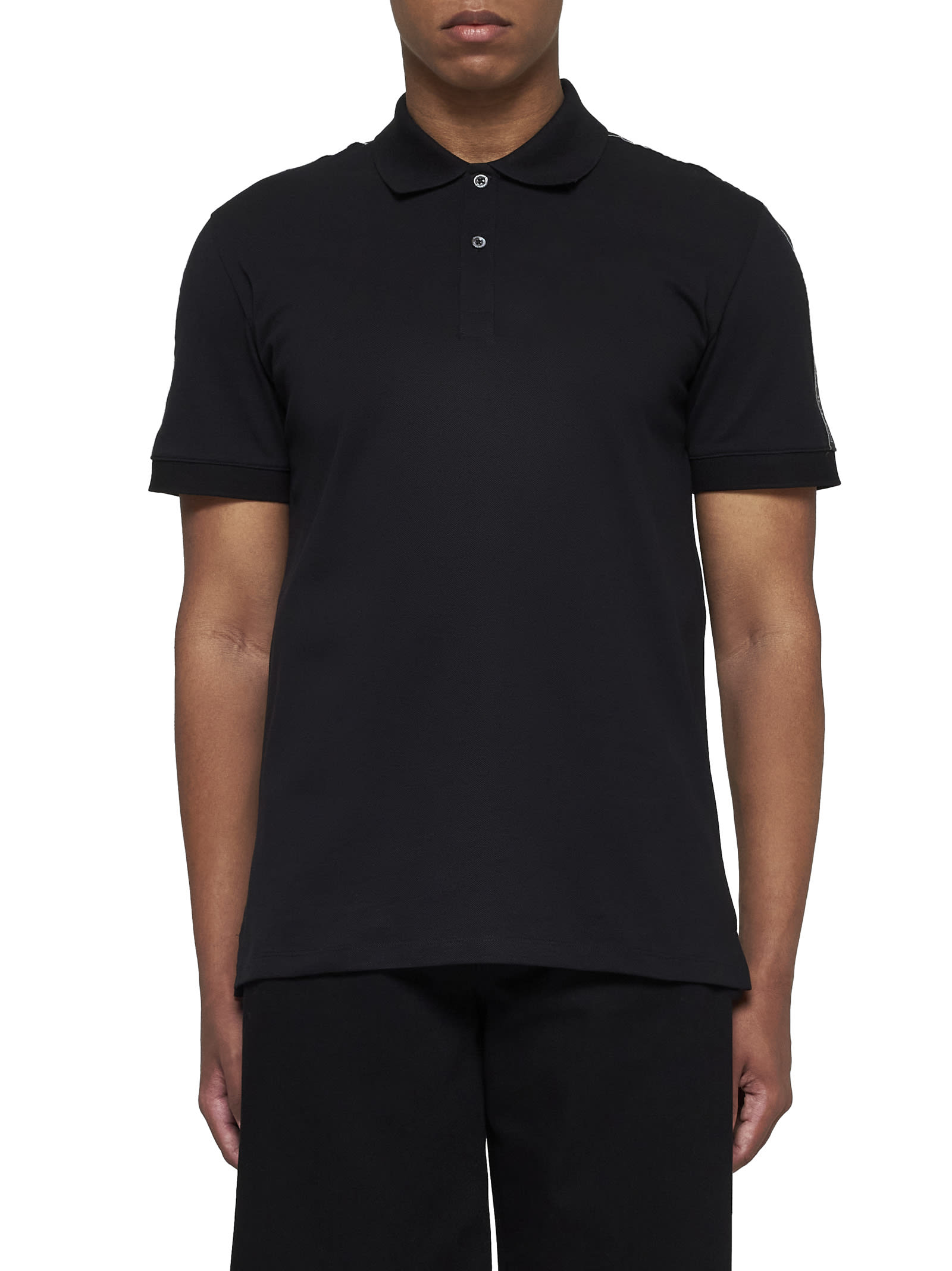 Shop Alexander Mcqueen Polo Shirt In Black