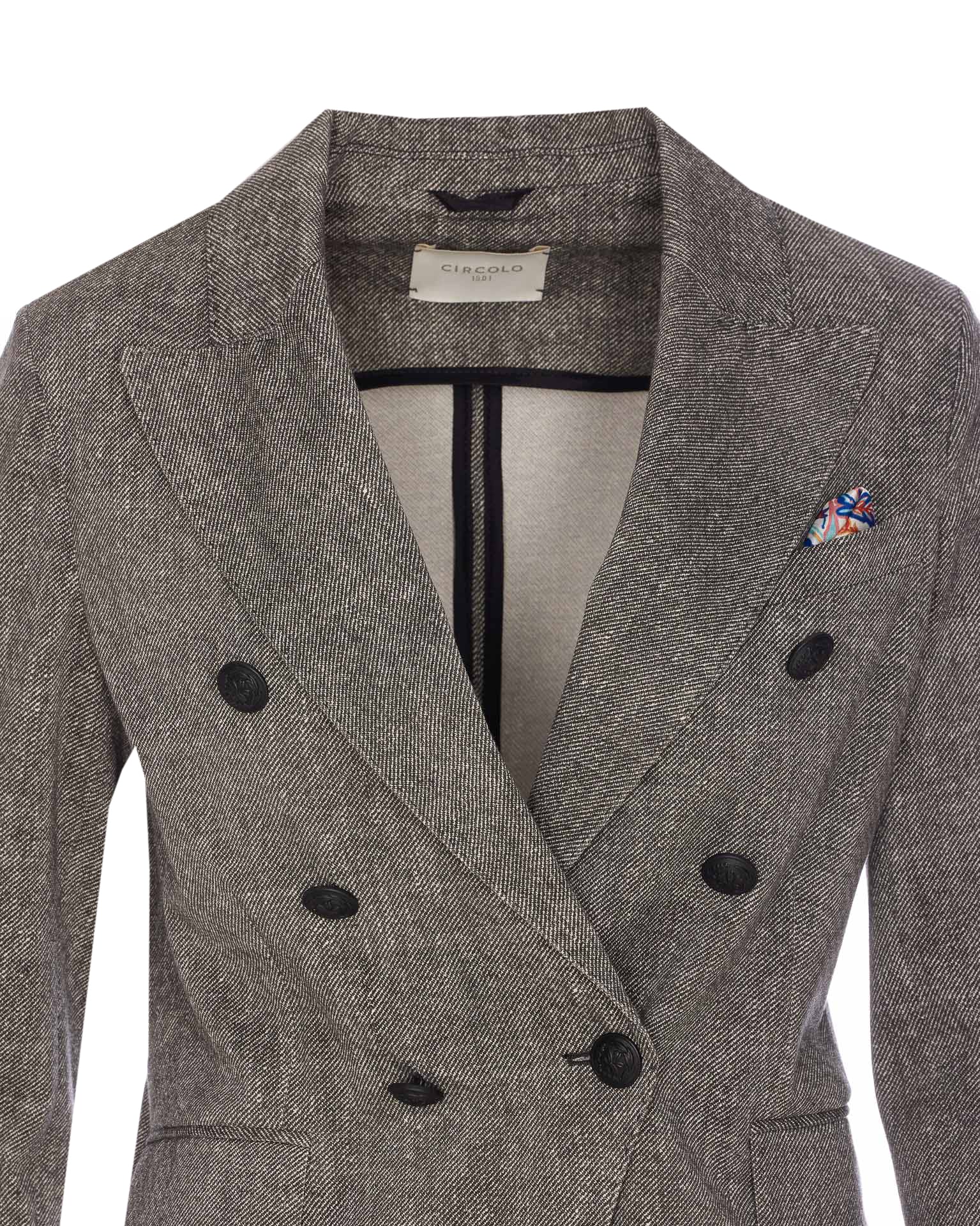 CIRCOLO 1901 DOUBLE BREASTED BUTTONS CLOSURE JACKET 
