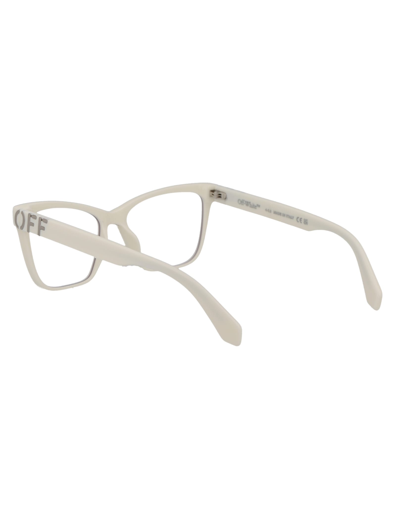 Shop Off-white Optical Style 67 Glasses In 0100 White