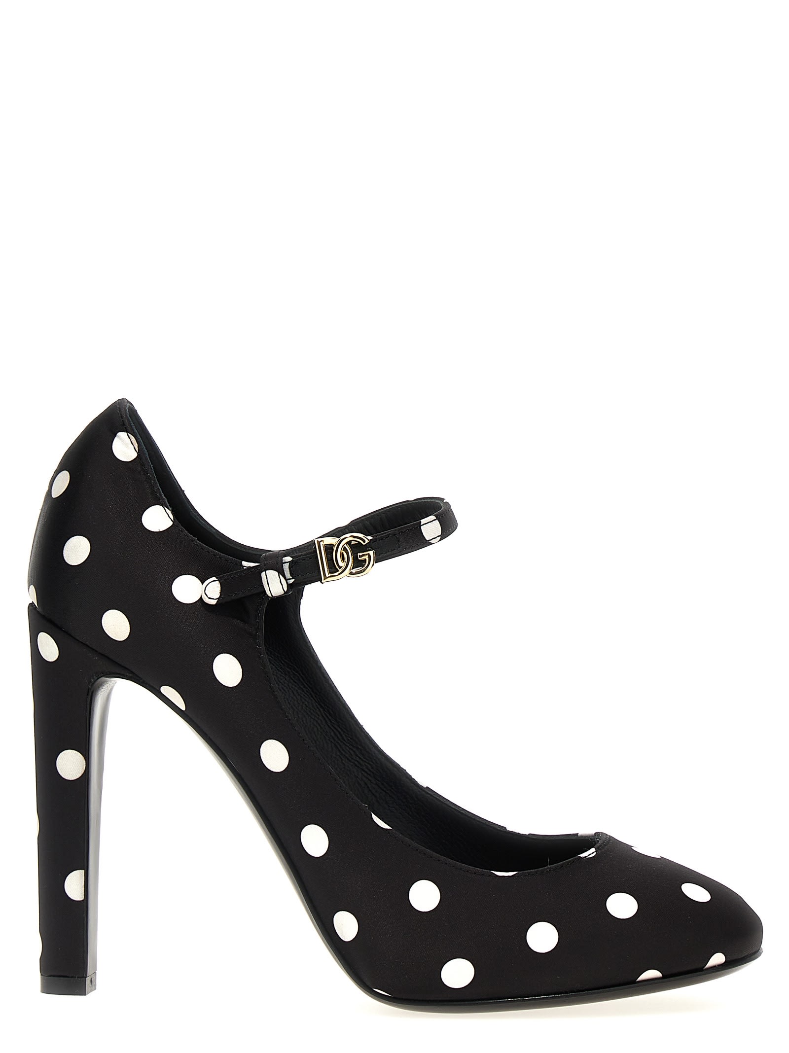 Shop Dolce & Gabbana Mary Jane Sharon Pumps In White/black