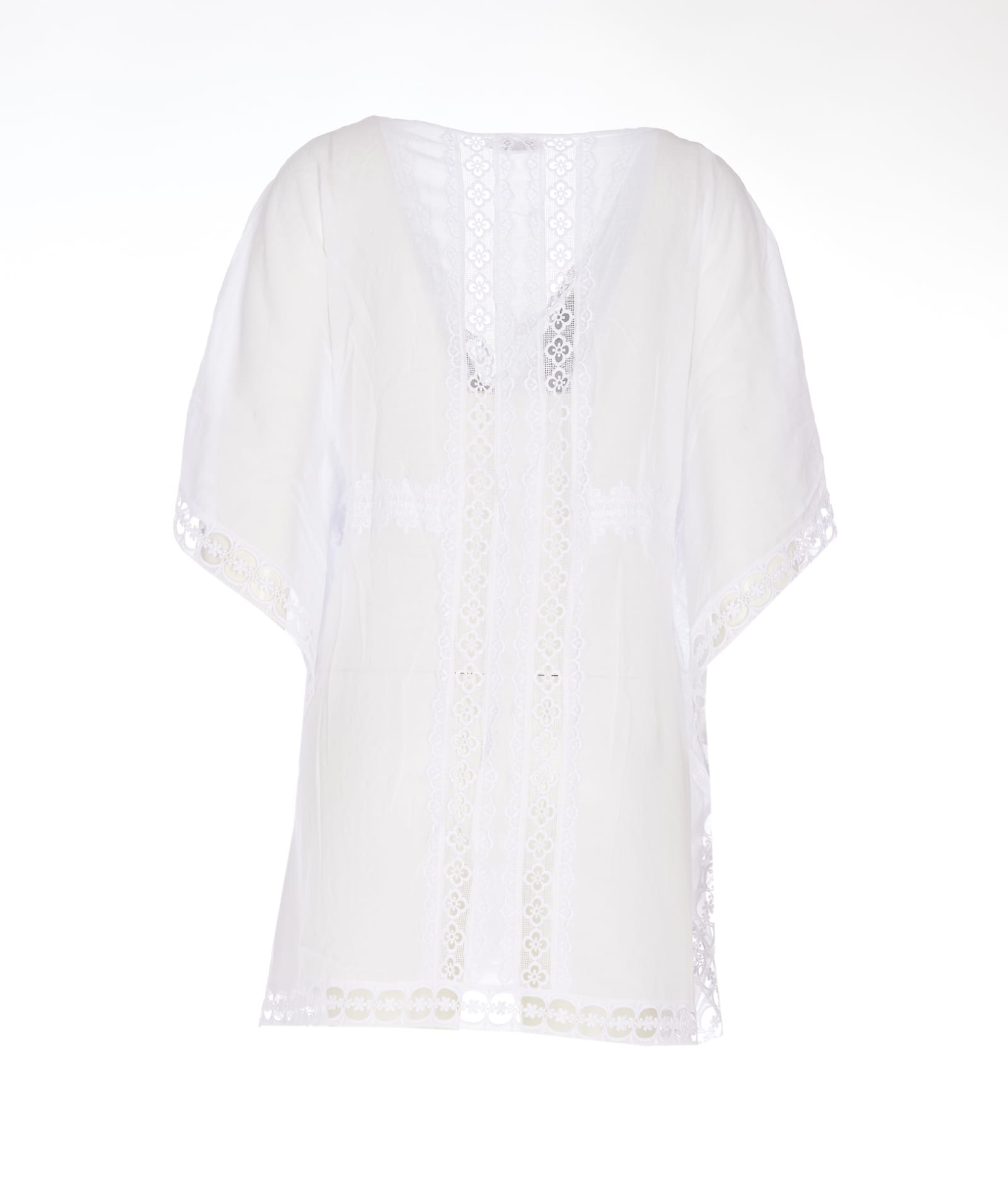 Shop Charo Ruiz Kaftan Kayla Dress In White