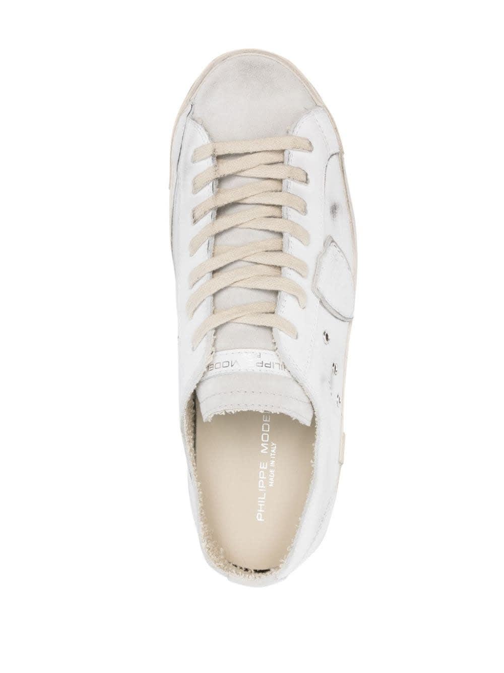 Shop Philippe Model Prsx Low Sneakers - White