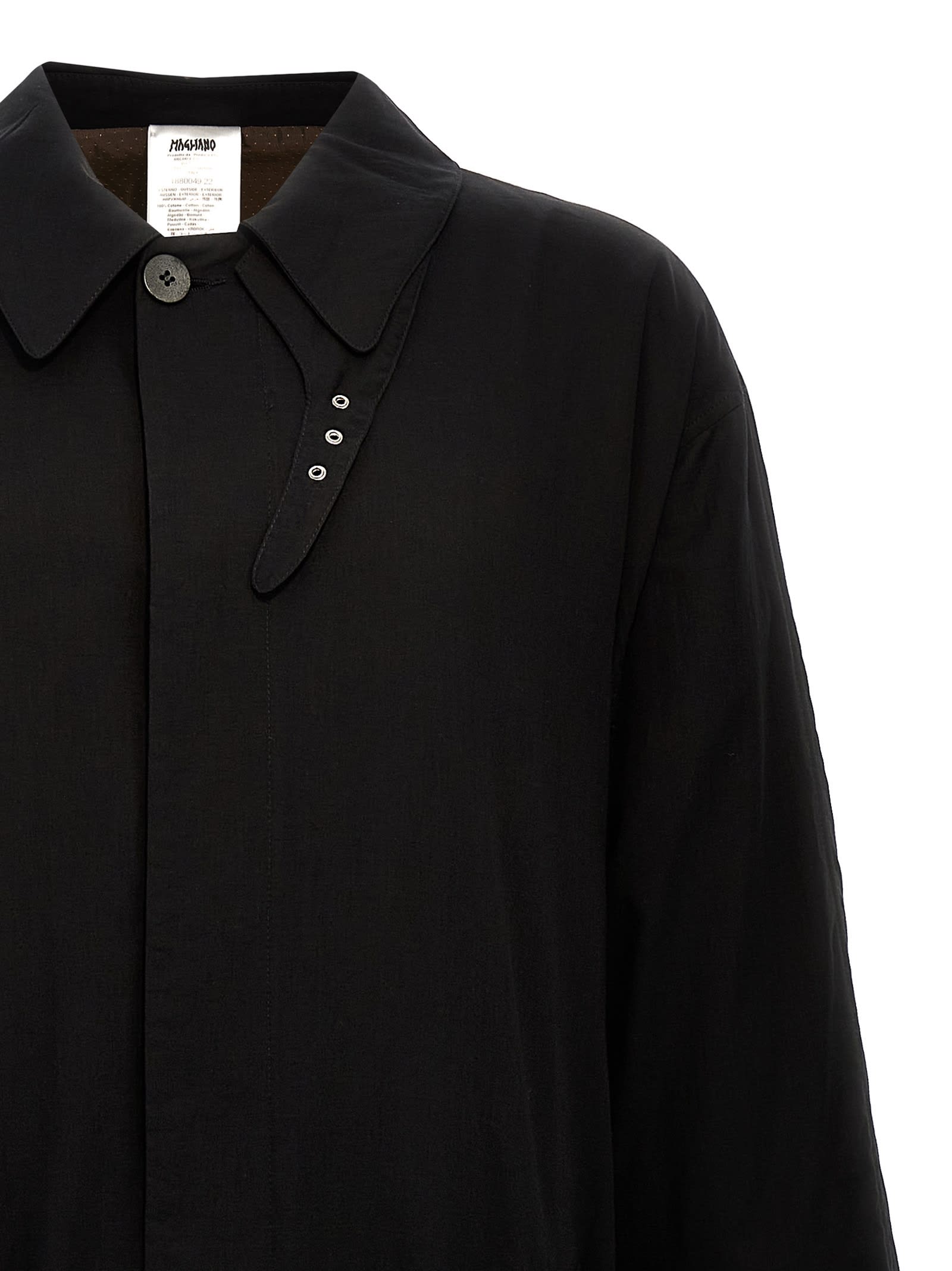 Magliano Black La Sapienza Coat In Black