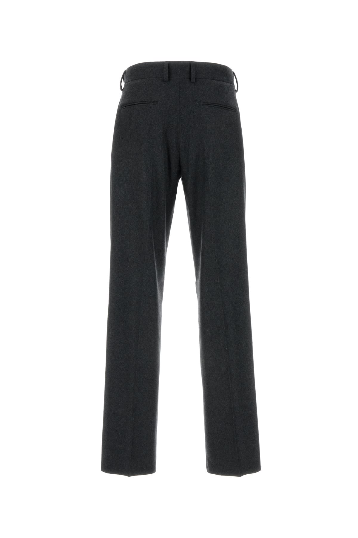 Shop Fendi Flannel Trousers In Grey