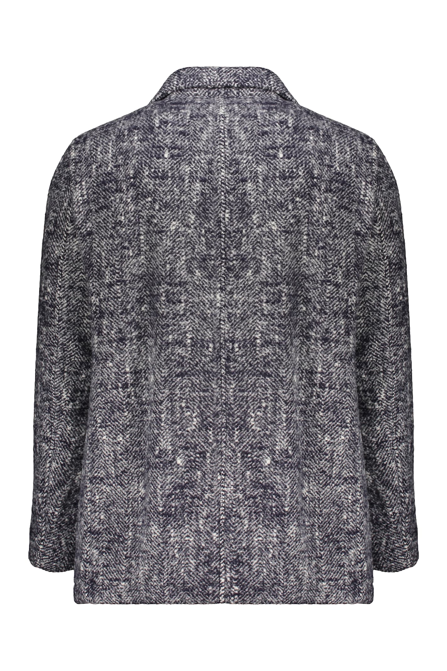 Herno Long-sleeved Coat In Gray