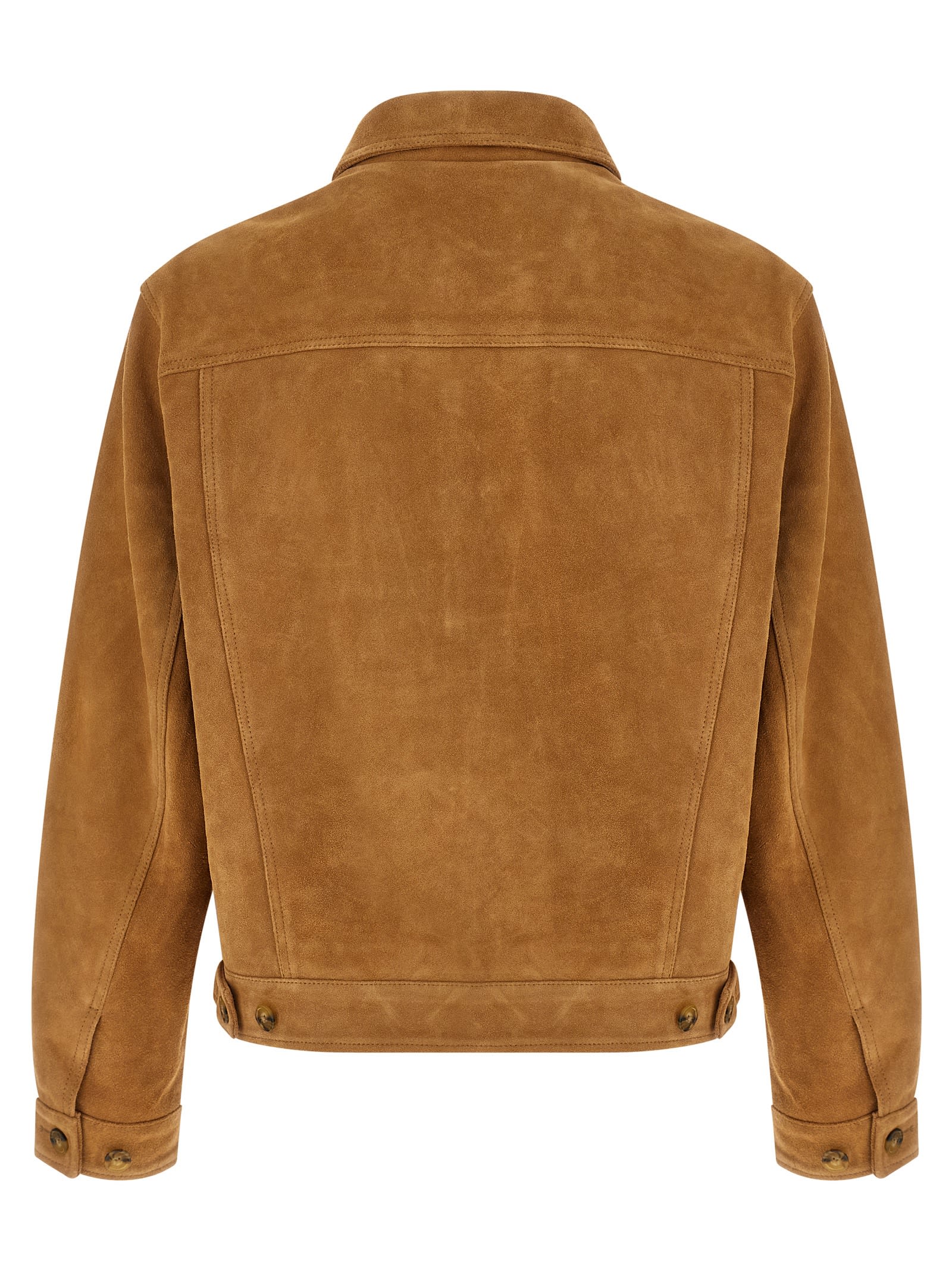 Baracuta Roughout Button-up Pocket Jacket In Brown