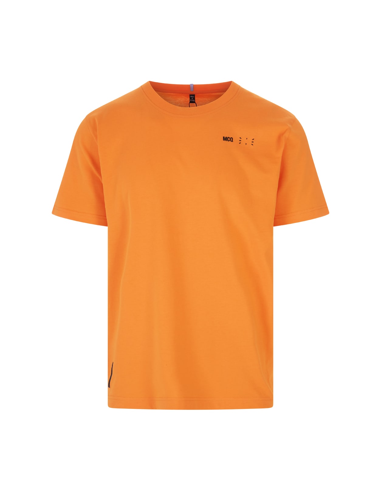 McQ Alexander McQueen Man Orange T-shirt With Logo