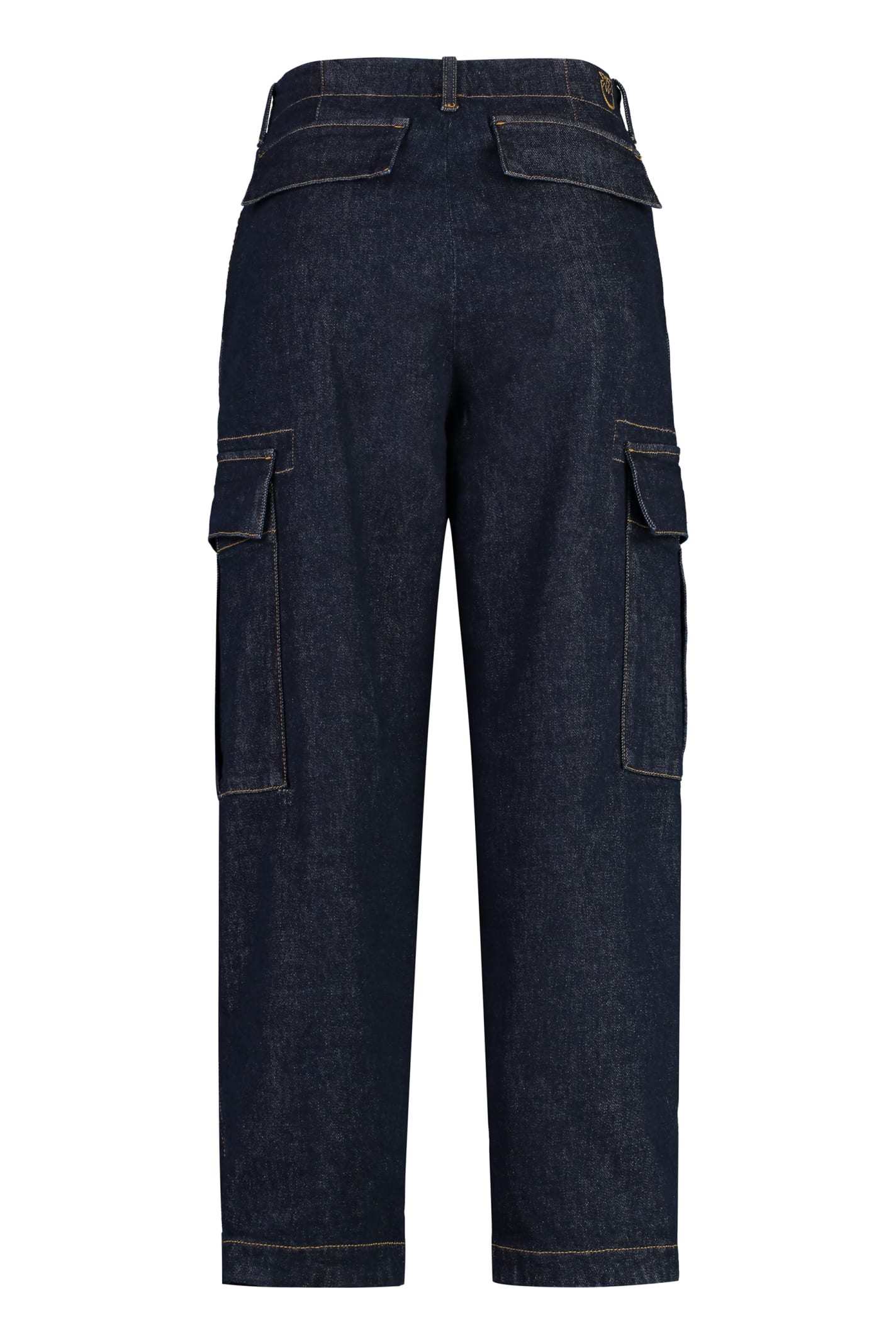 Shop Pinko Sonata Cargo Jeans In Blue