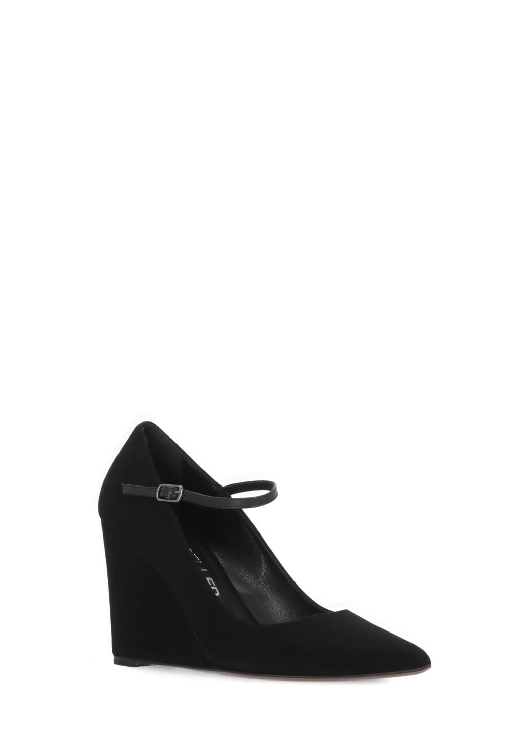 Shop The Seller Leather Heel Shoes In Black