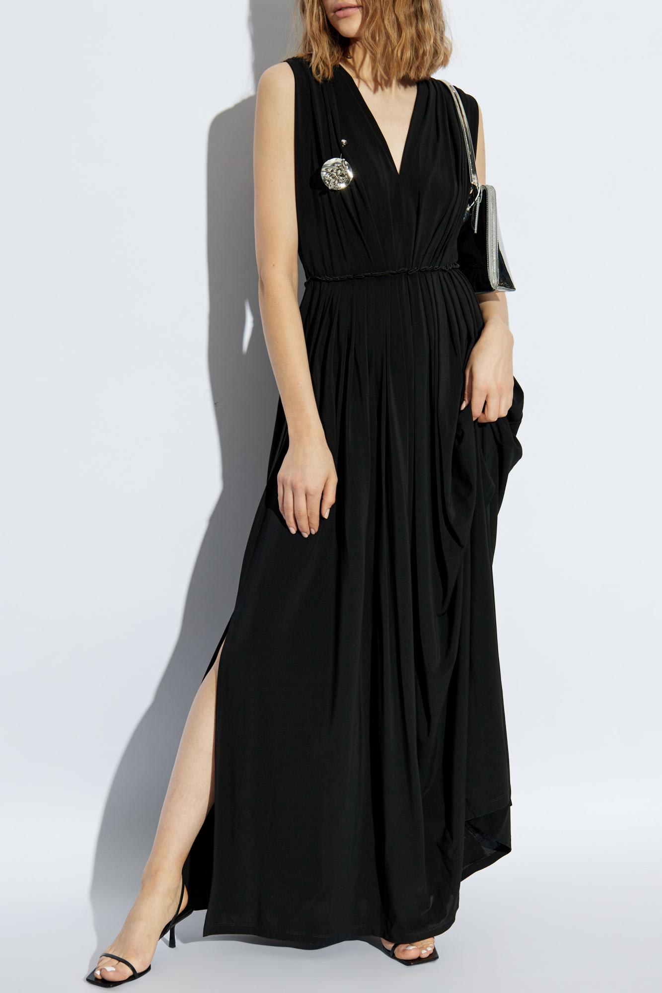 Max Mara Women Walter Long Dress In Stretch Jersey In Black