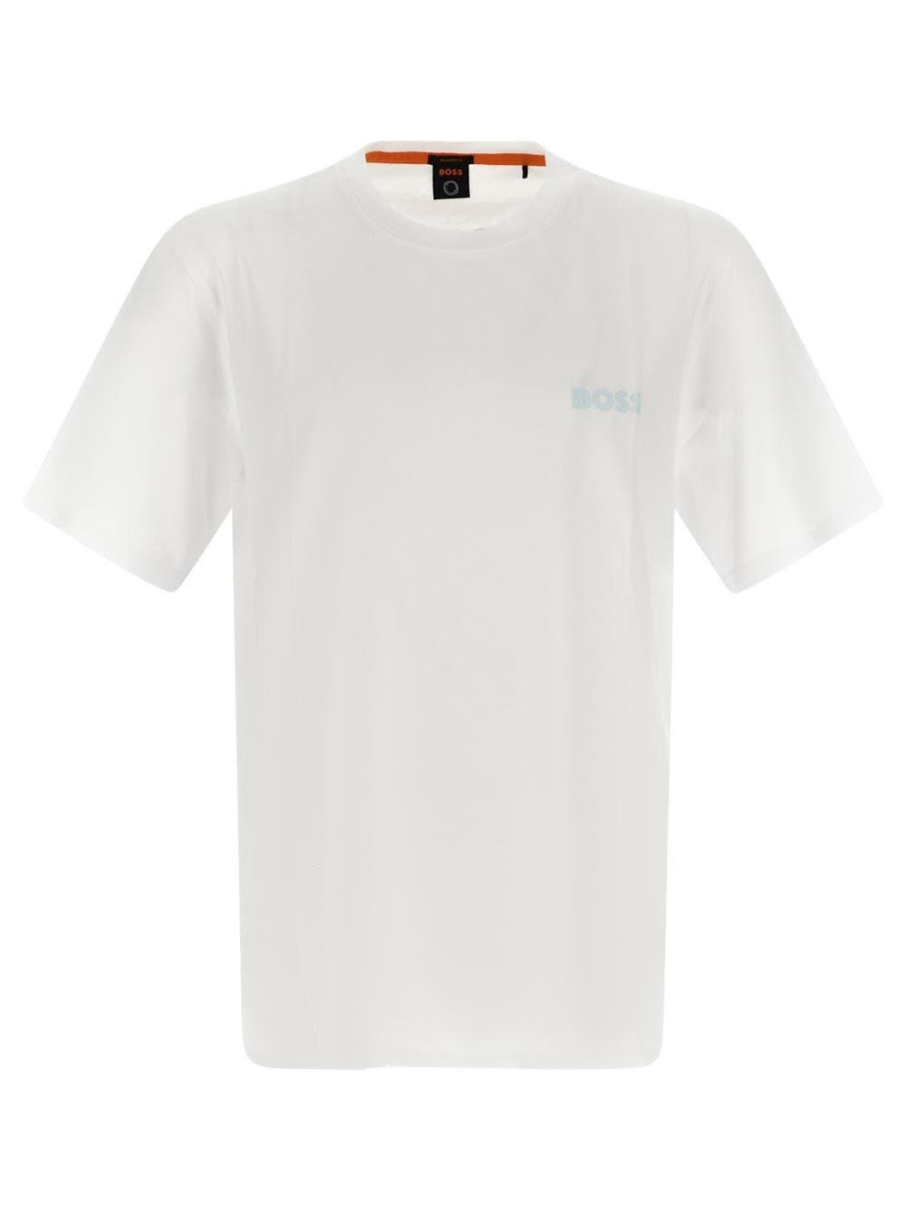 Hugo Boss Cotton-jersey T-shirt With Rubber-print Logo