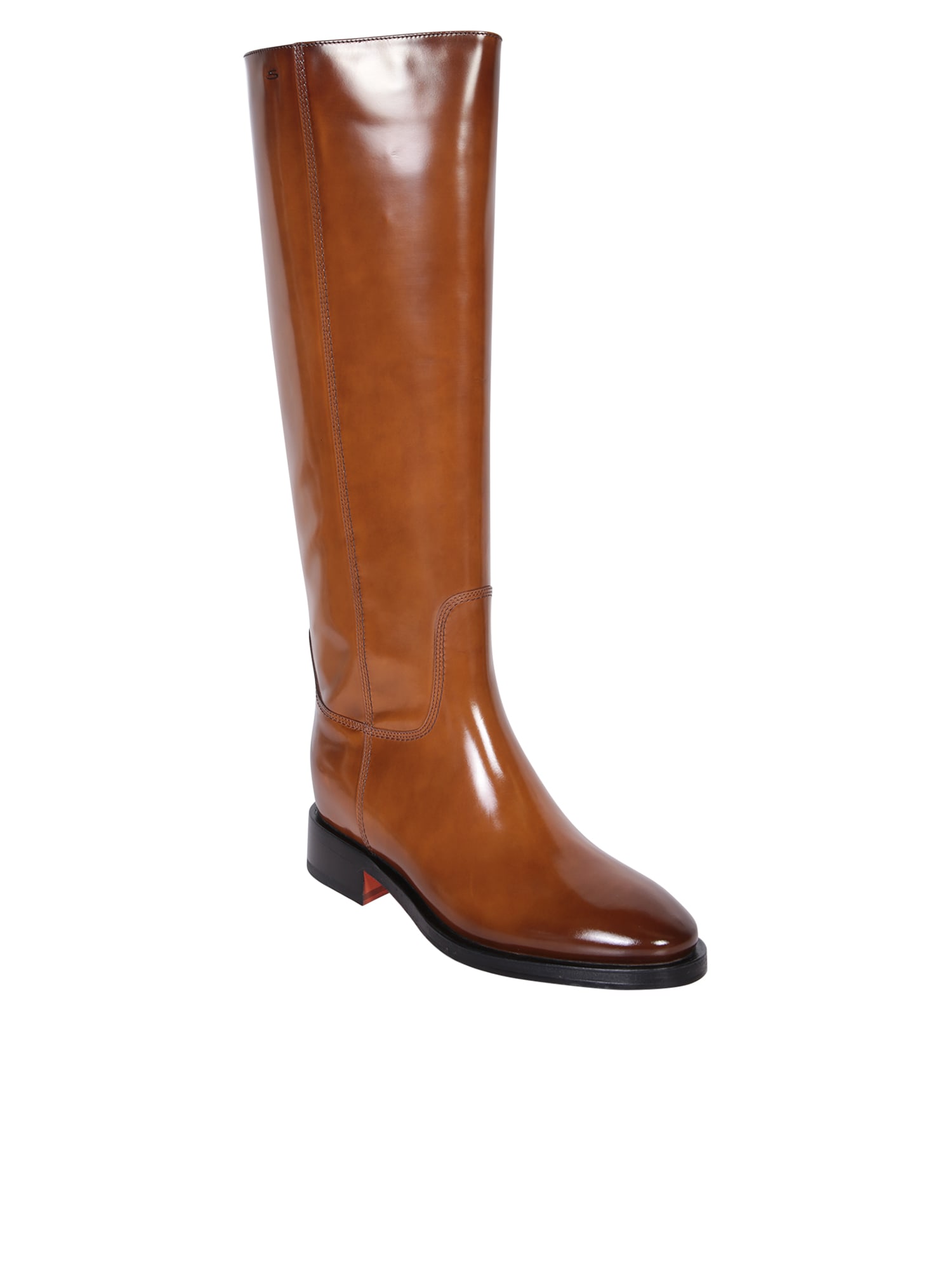 Shop Santoni Riding Brown Boot