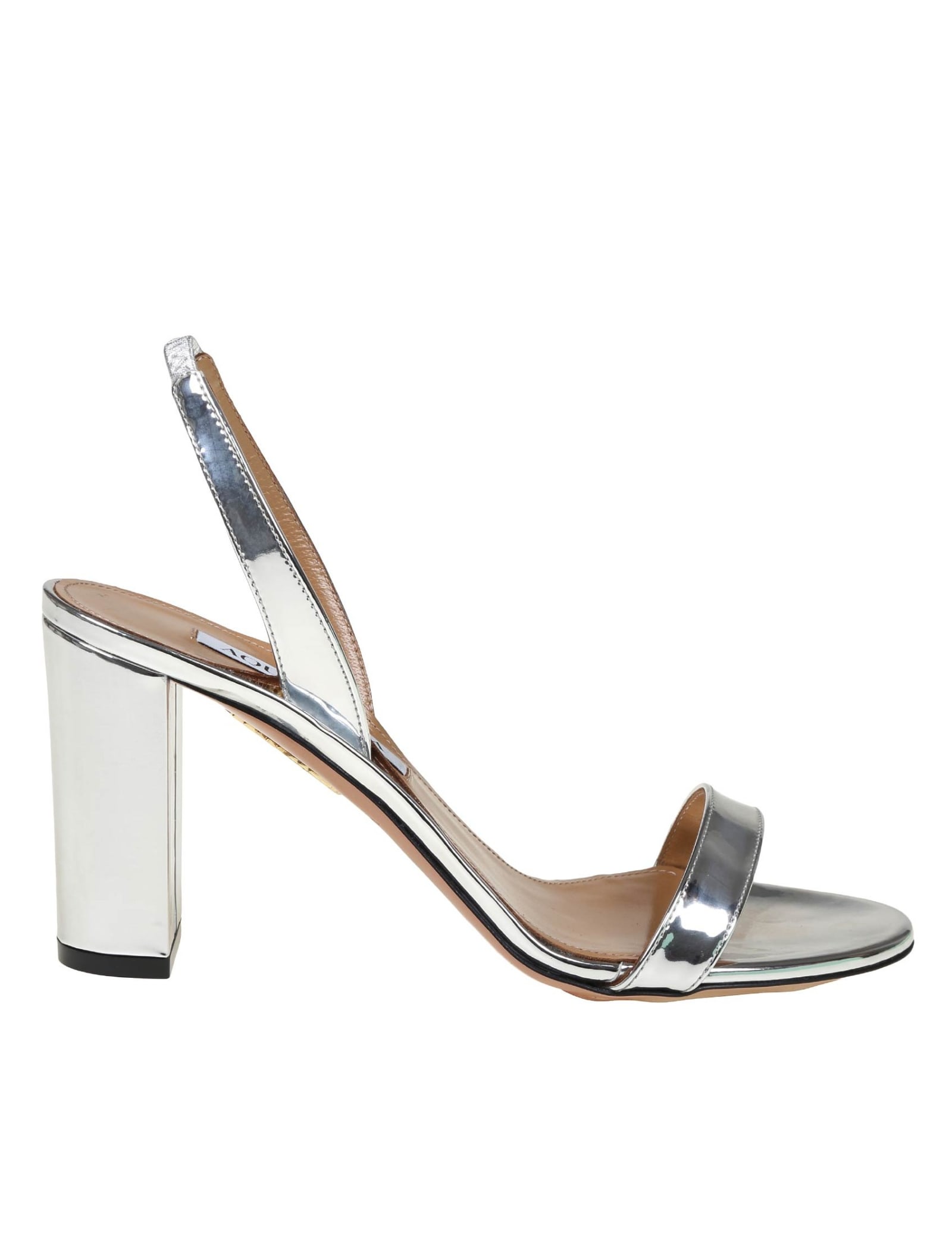 So Nude Sandal In Mirror Effect Leather