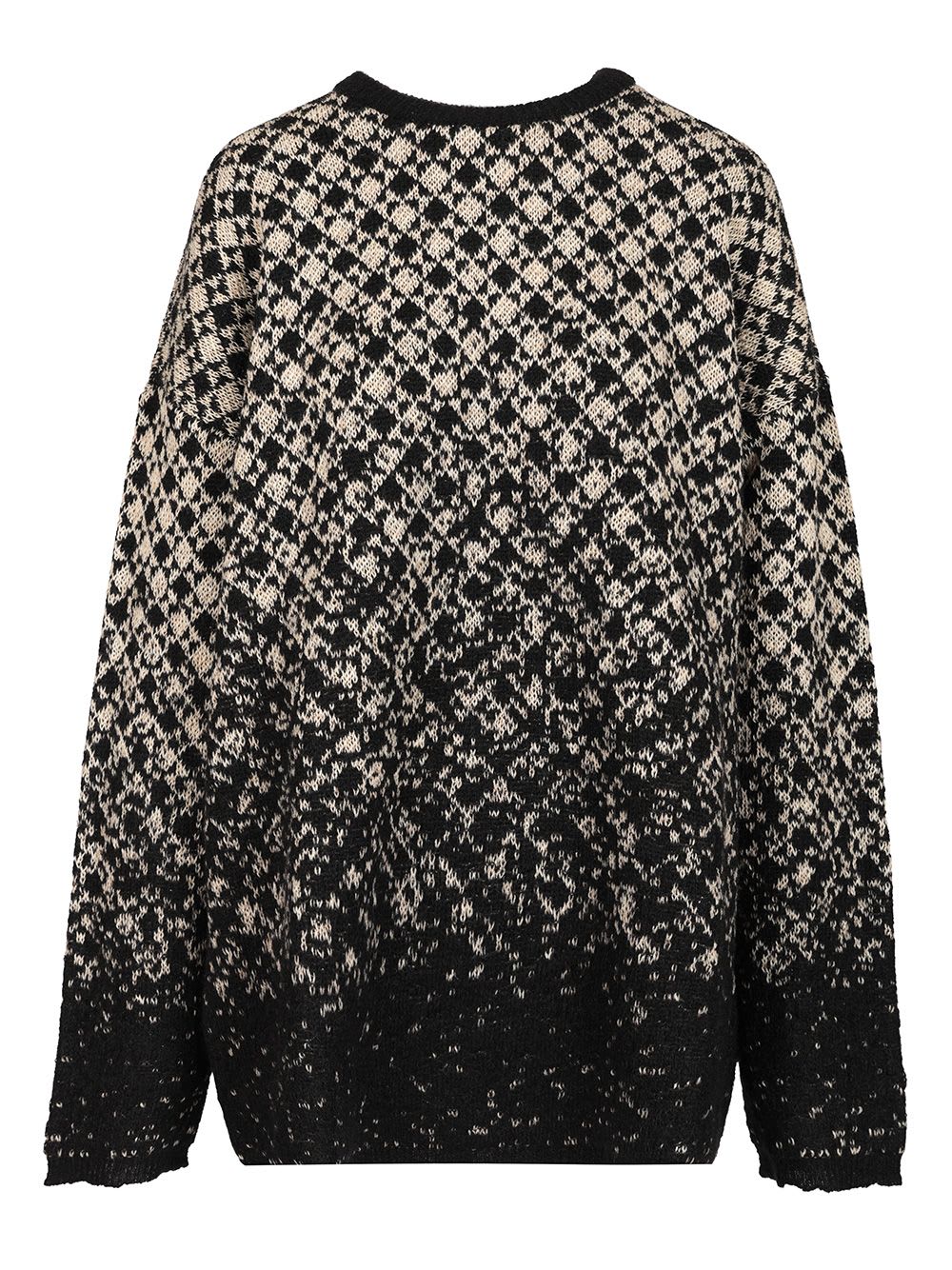Mm6 Maison Margiela Checkered Pattern Crew Neck Knitwear In Multi