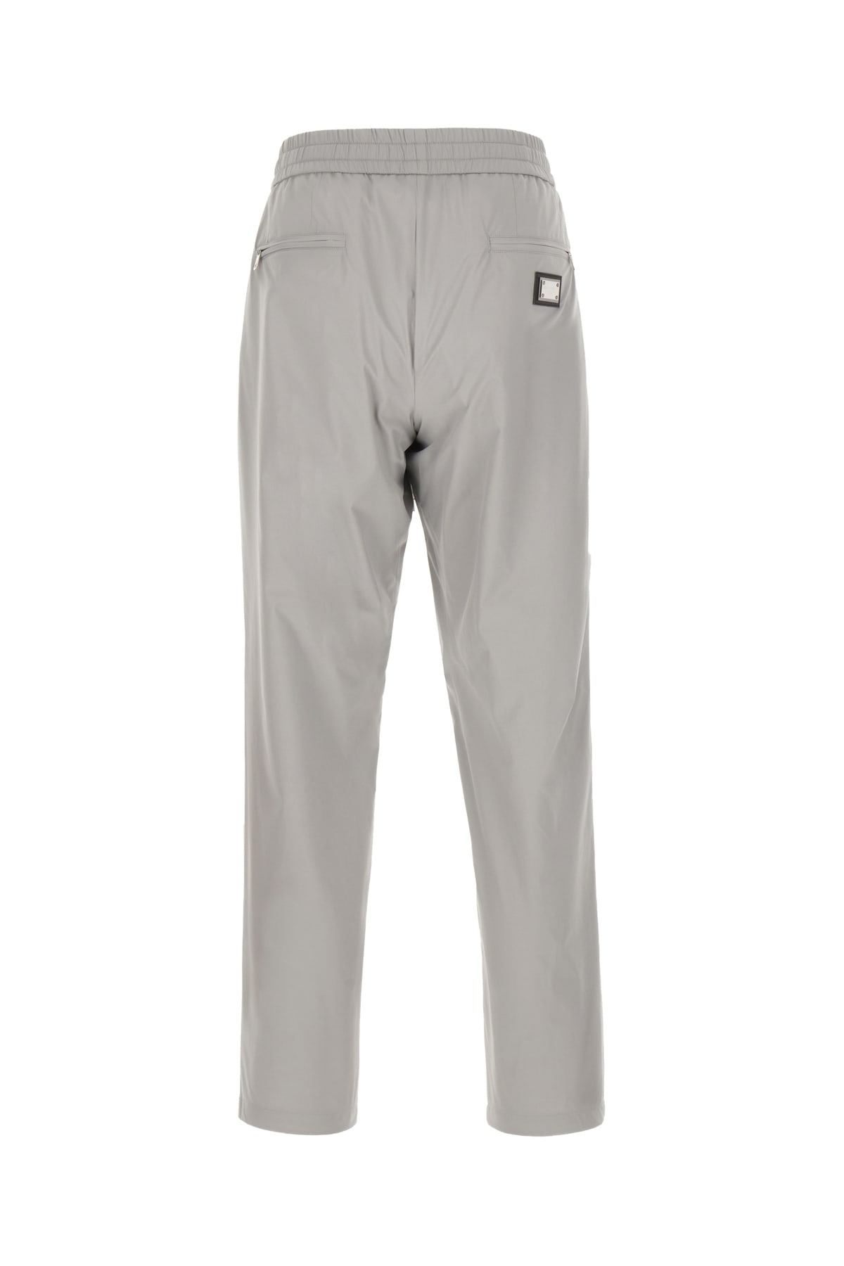 Shop Dolce & Gabbana Grey Nylon Joggers In Grigio Chiaro 8