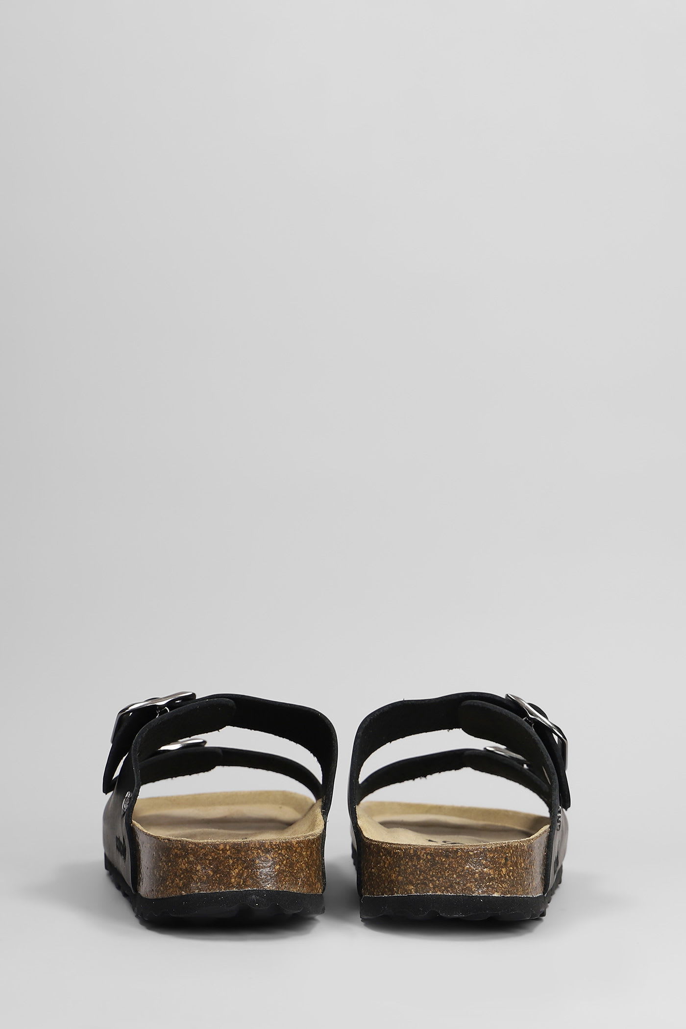 Cubanas Amalia Flats In Black Leather