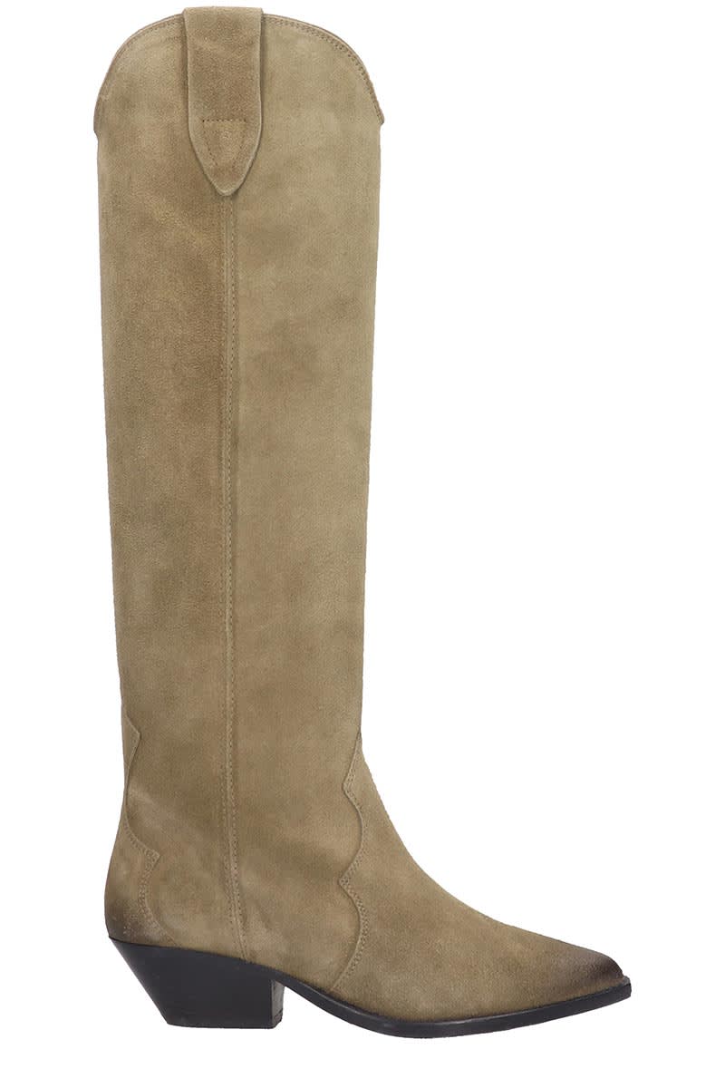 Isabel Marant Isabel Marant Denvee Boots In Taupe Suede - taupe ...