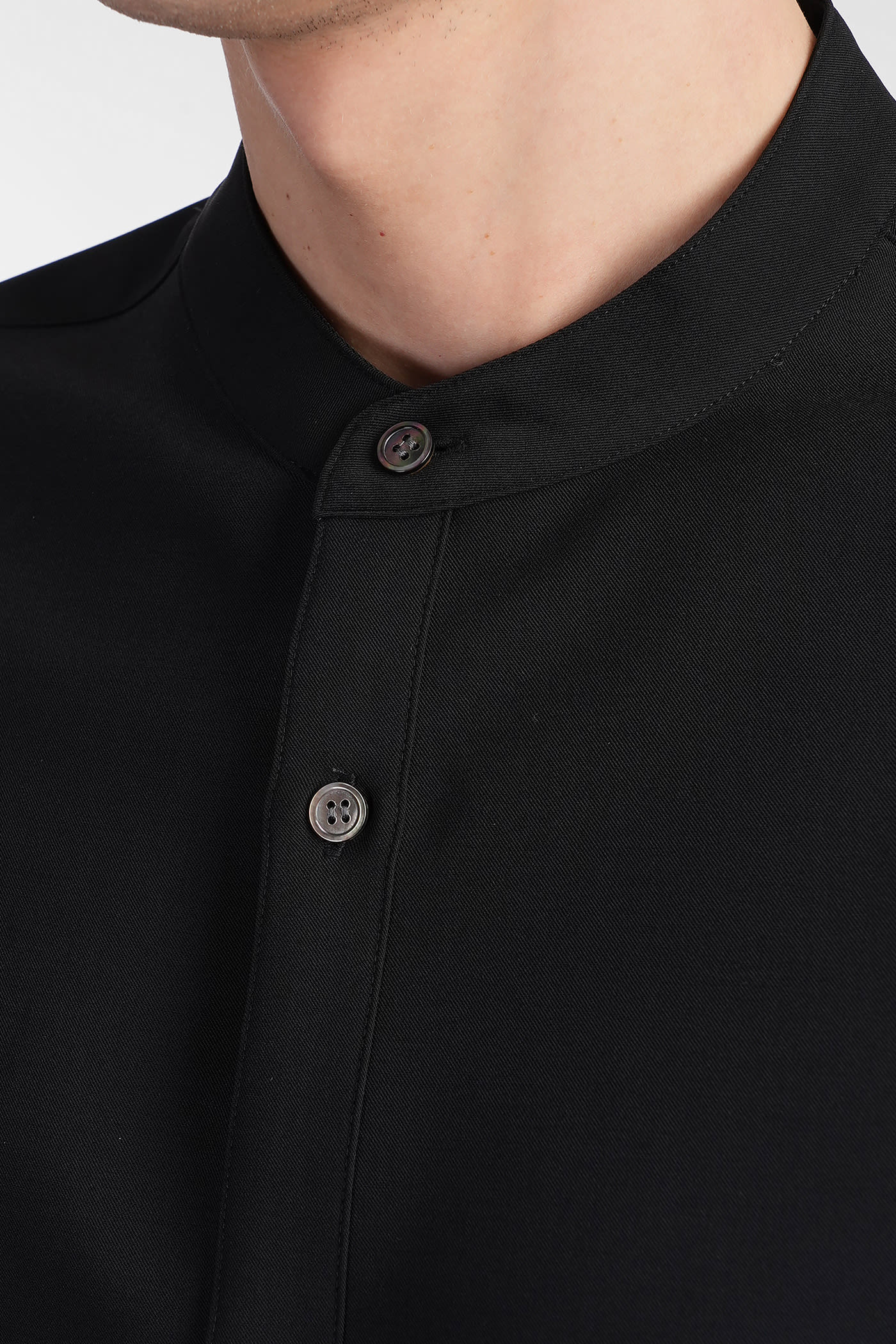 Attachment Shirt In Black Polyester In Black