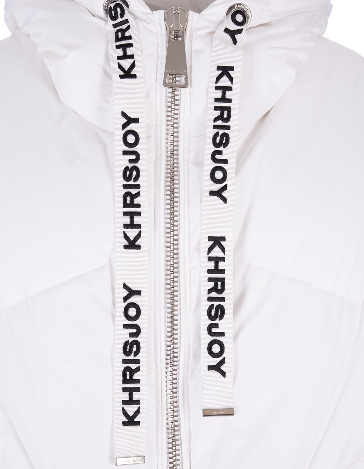 Shop Khrisjoy White Khris Iconic Puffer Jacket