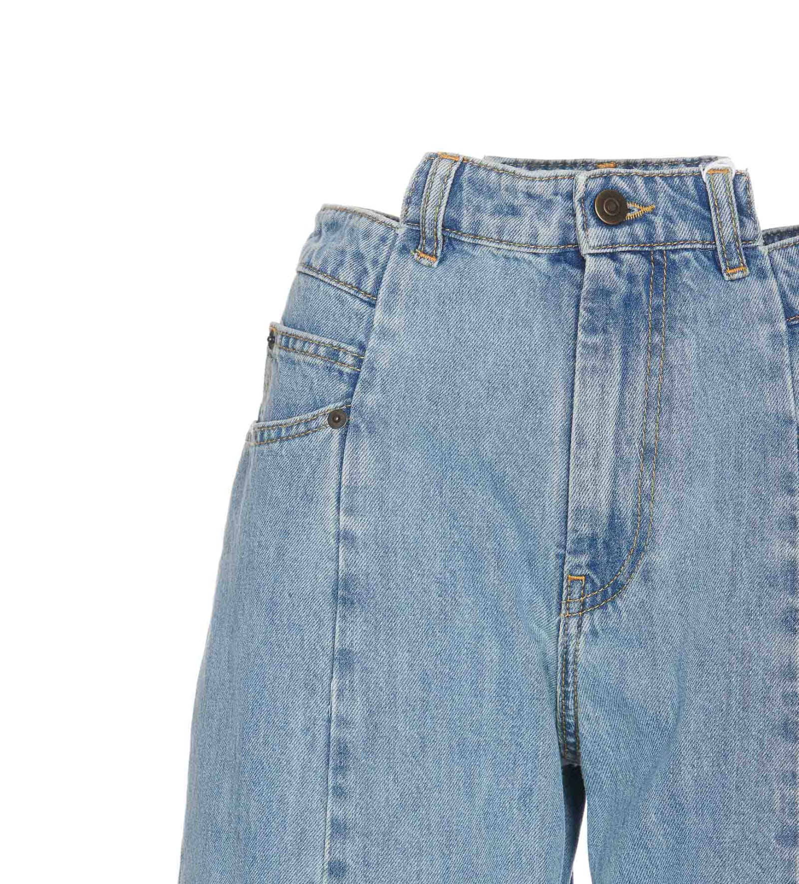 Shop Maison Margiela Denim Jeans In Blu Denim