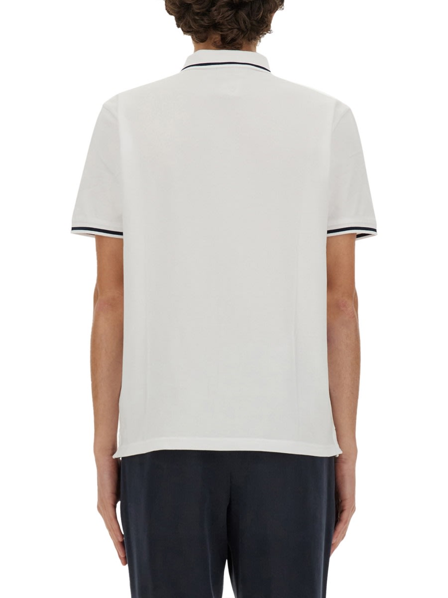Shop Woolrich Polo With Logo In White