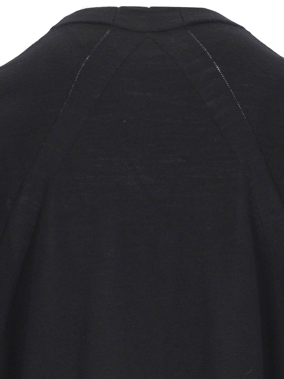 Jil Sander Merino Wool Crew Neck Sweater In Black