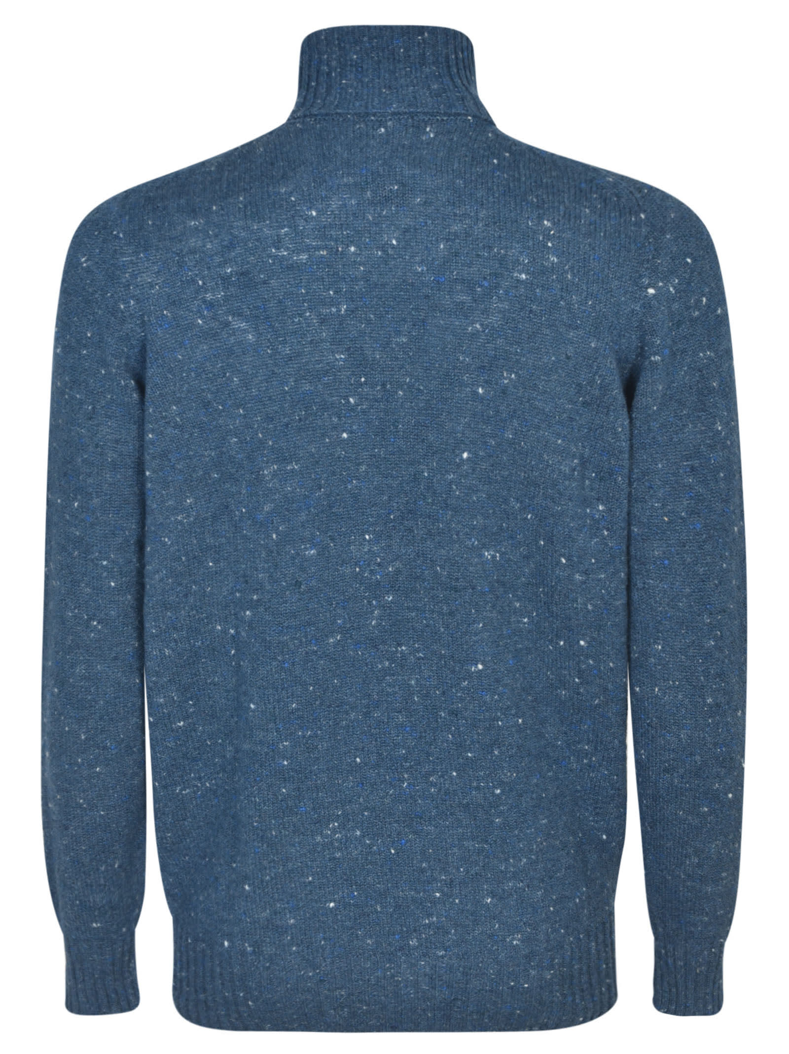Shop Drumohr Turtleneck Sweater In Avion Blue