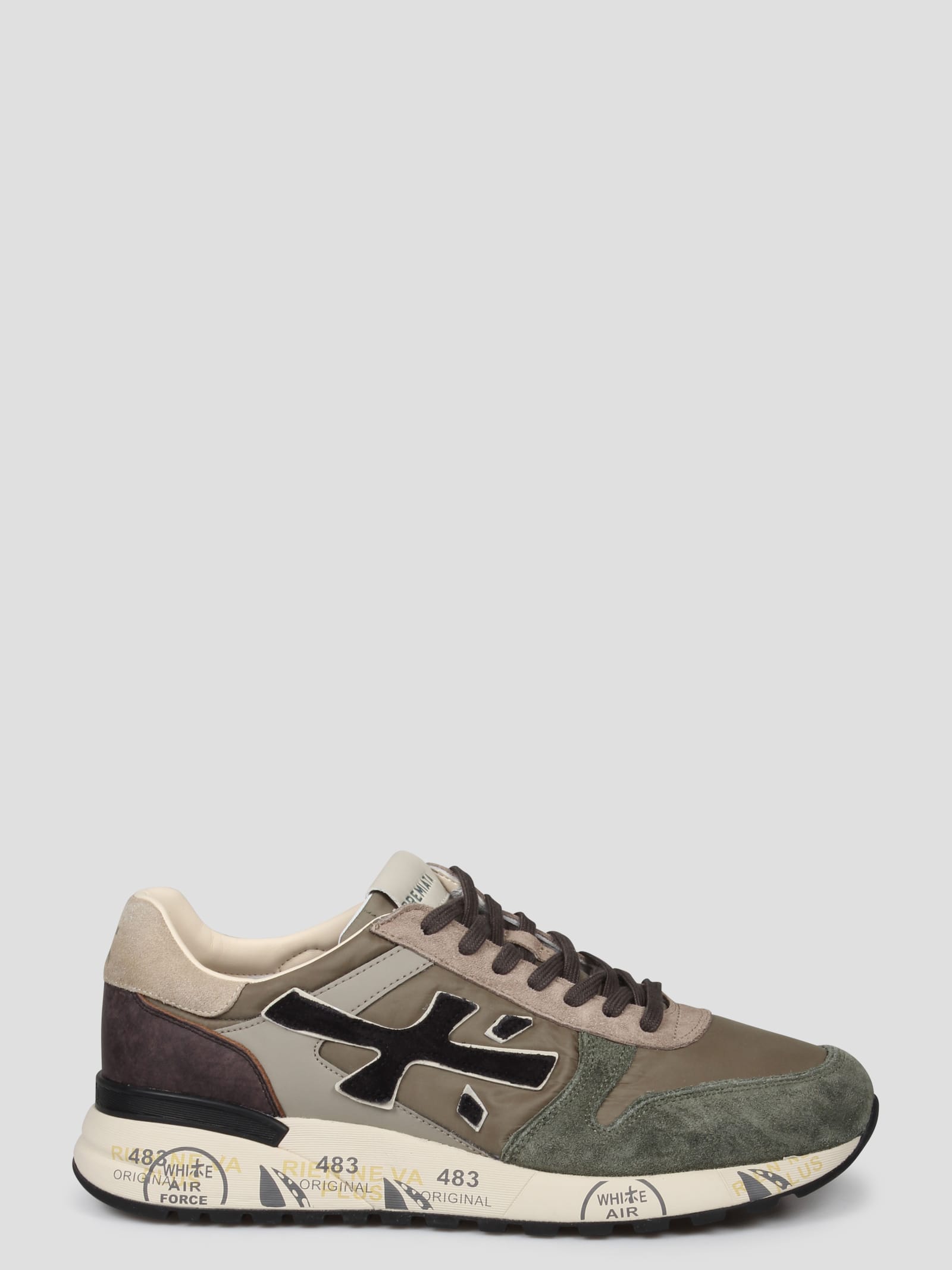 Shop Premiata Mick 6870 Sneakers In Green