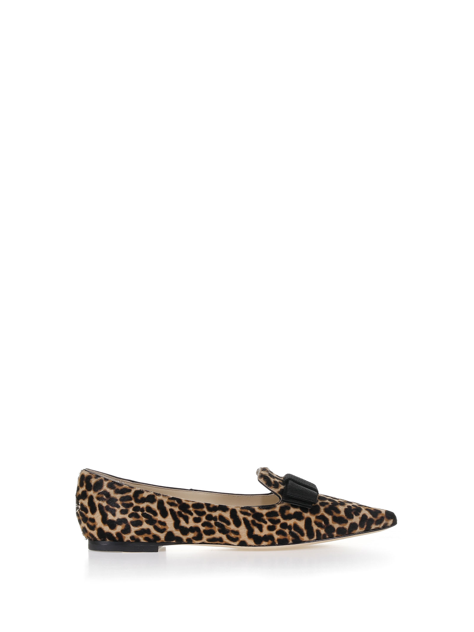 Jimmy Choo Gala Ballerina Shoes In Leopard Leather