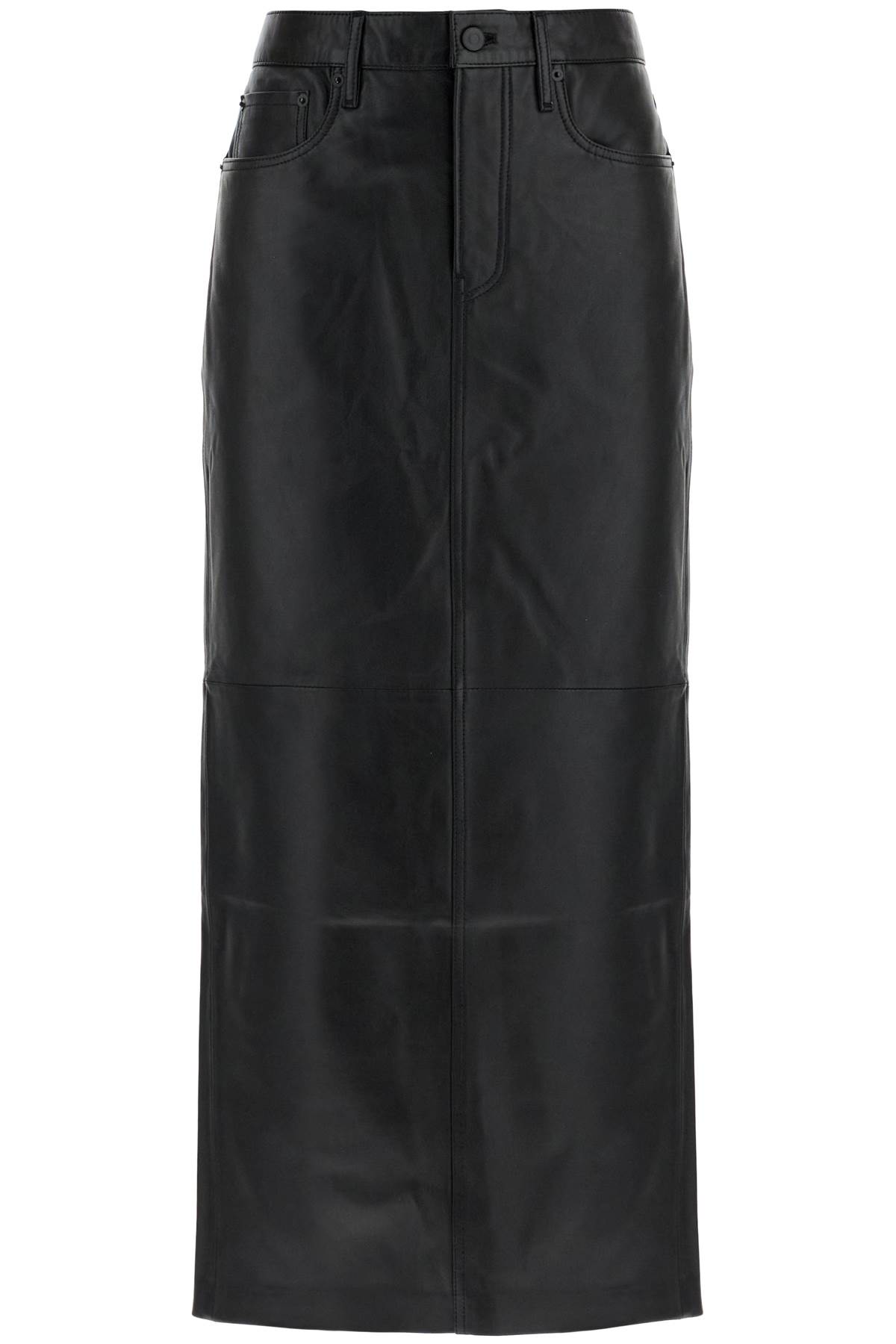 WARDROBE. NYC Leather Column Skirt For Women